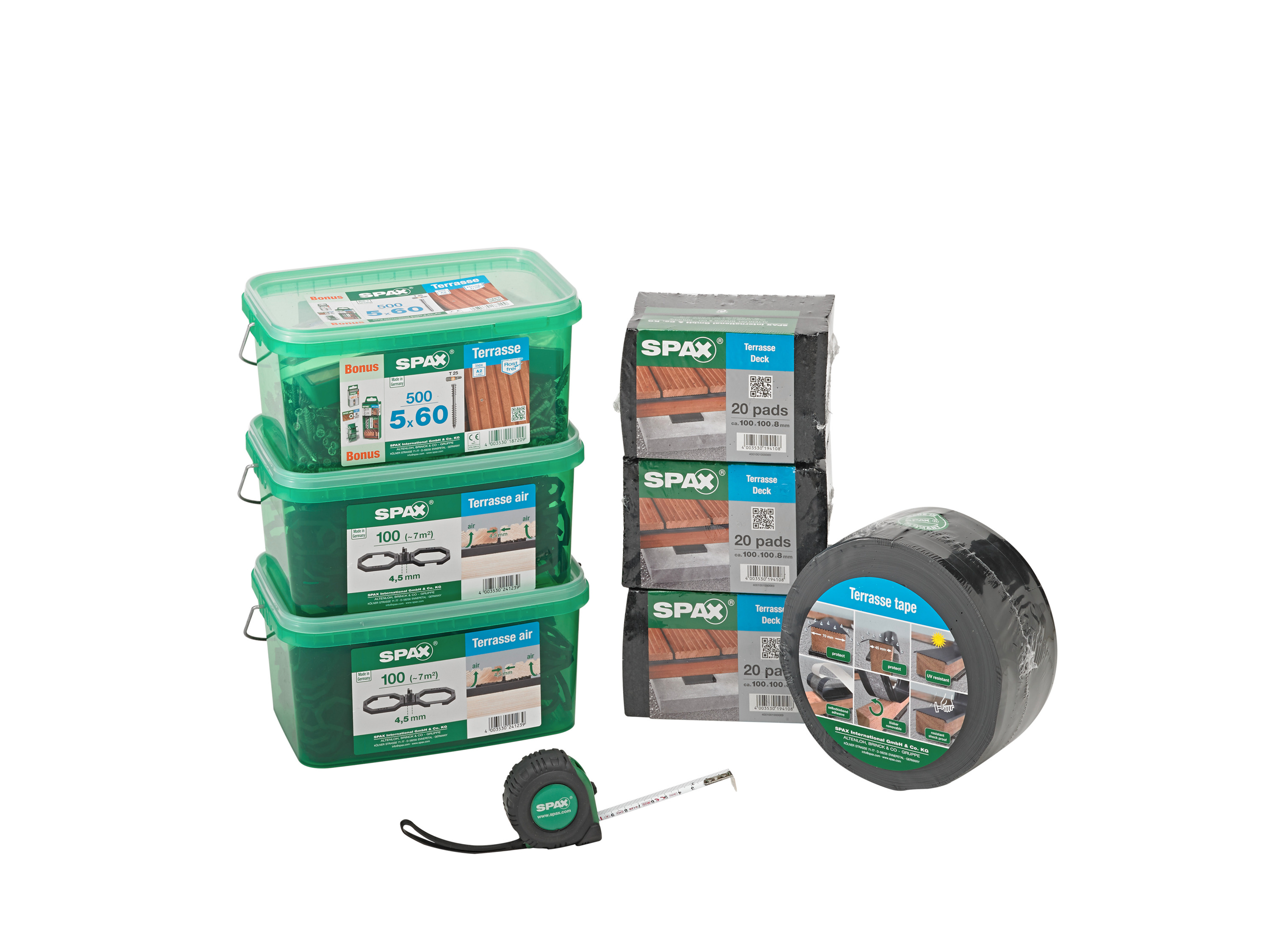 Spax Sada pro stavbu terasy, pro 10 m² terasy