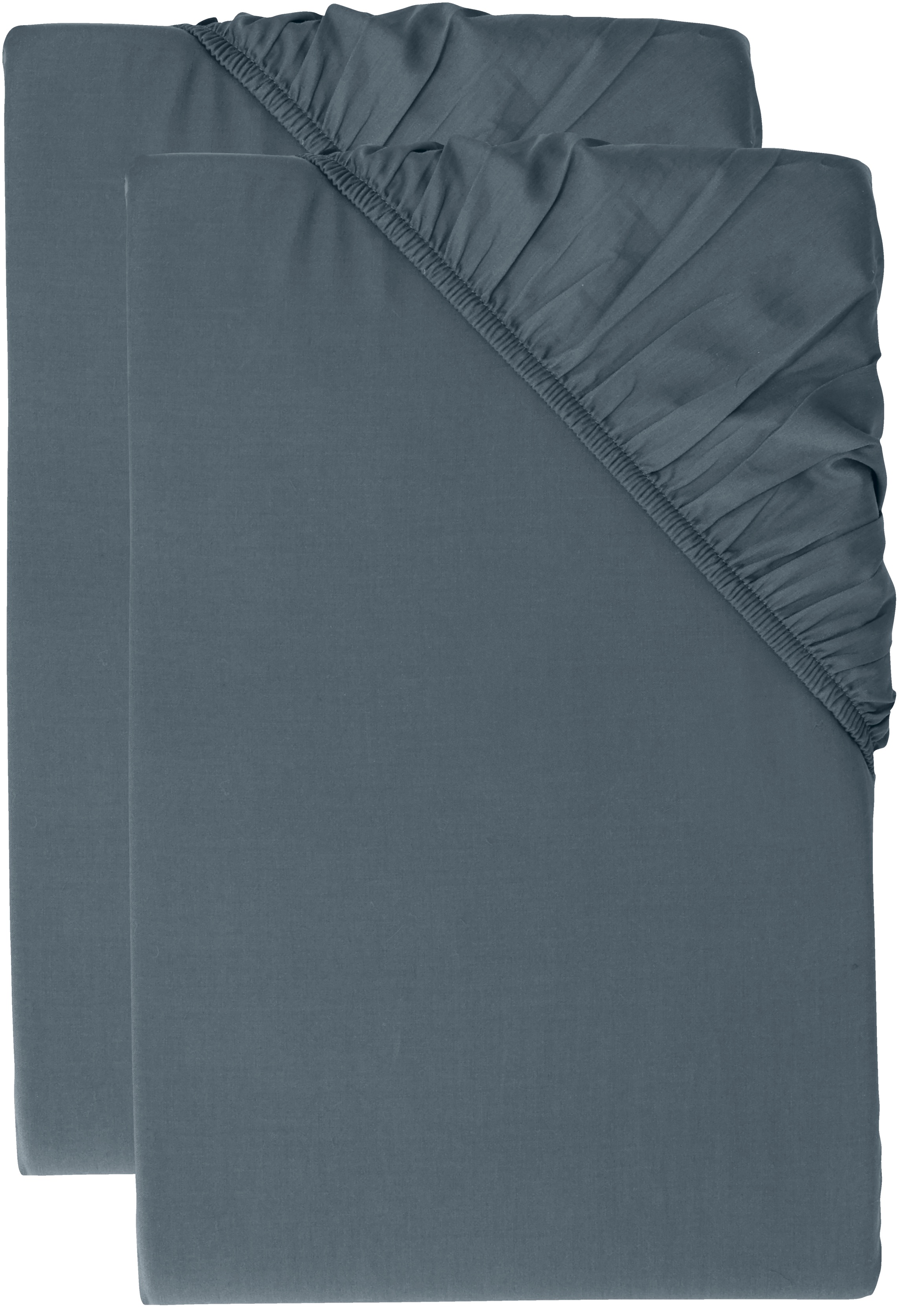 Livarno® Sada napínacích prostěradel z bambusové viskózy Premium, 90-100 x 200 cm, 2dílná, tmavě modrá