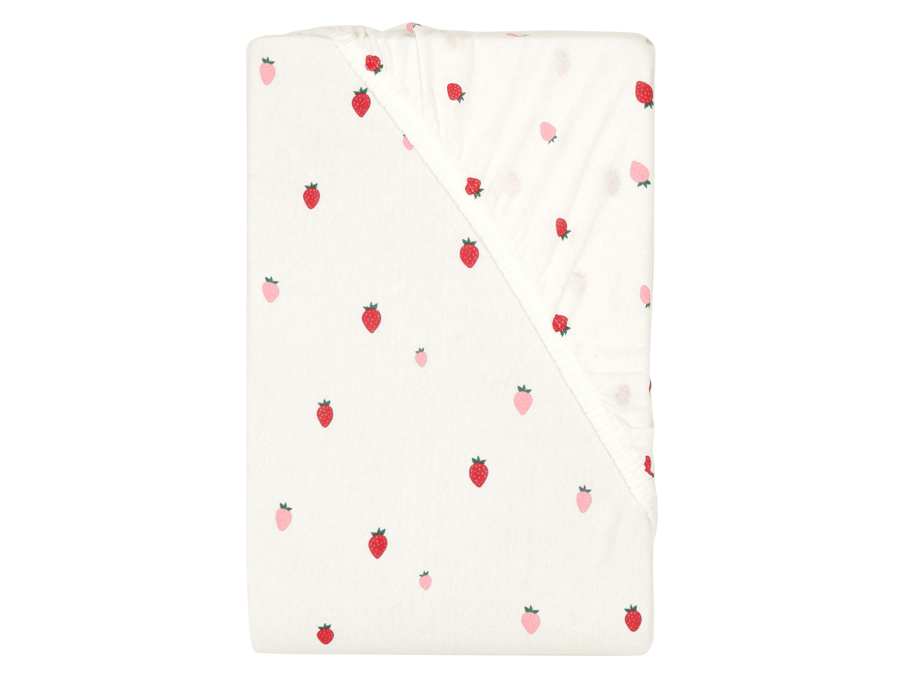 Livarno® Žerzejové napínací prostěradlo, 180-200 x 200 cm (jahody)
