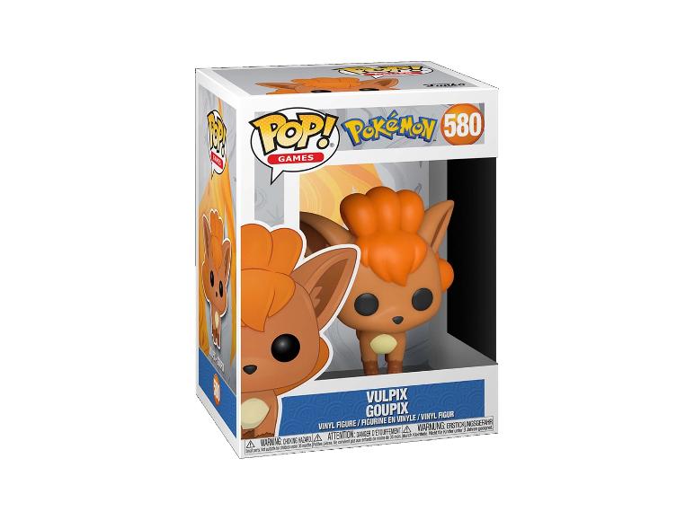Vinylová figurka Vulpix z Pokémonu v krabici, číslo 580.