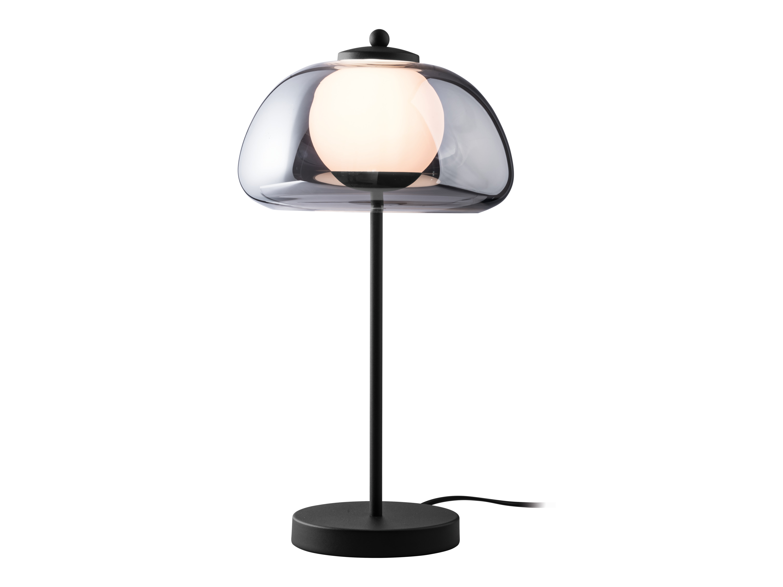 Livarno home Stolní LED lampa Khepri (šedé sklo)