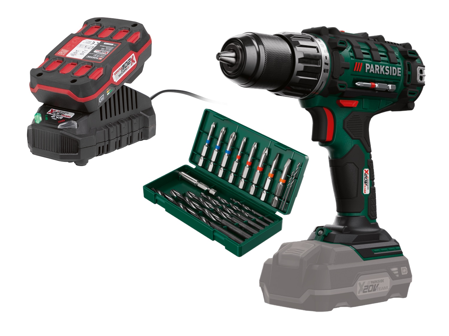 PARKSIDE® Aku vrtací šroubovák PABS 20-Li E6, 2 Ah