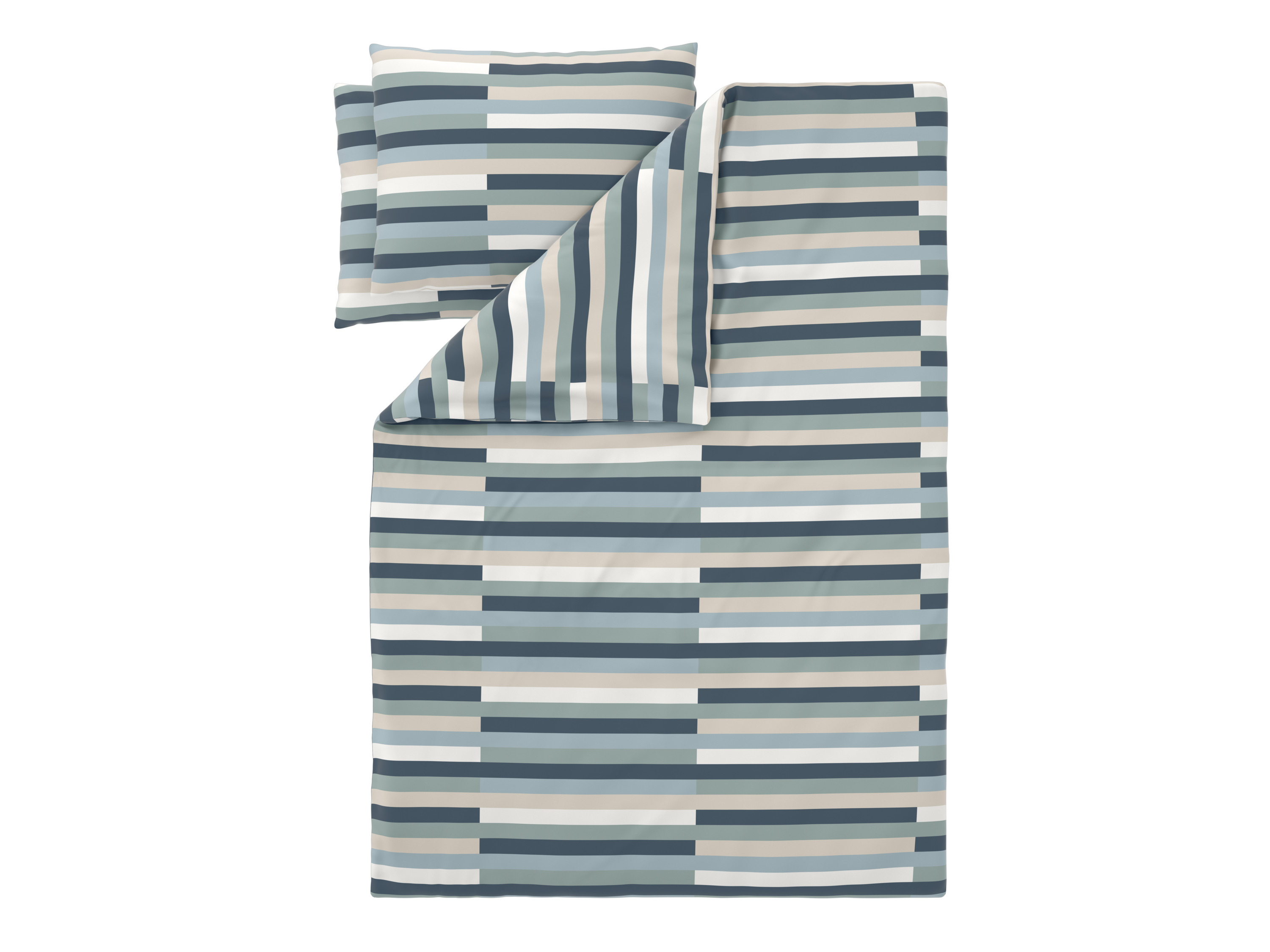 Livarno® Ložní povlečení z mikrovláknitého saténu, 200 x 220 cm, 70 x 90 cm (pruhy)