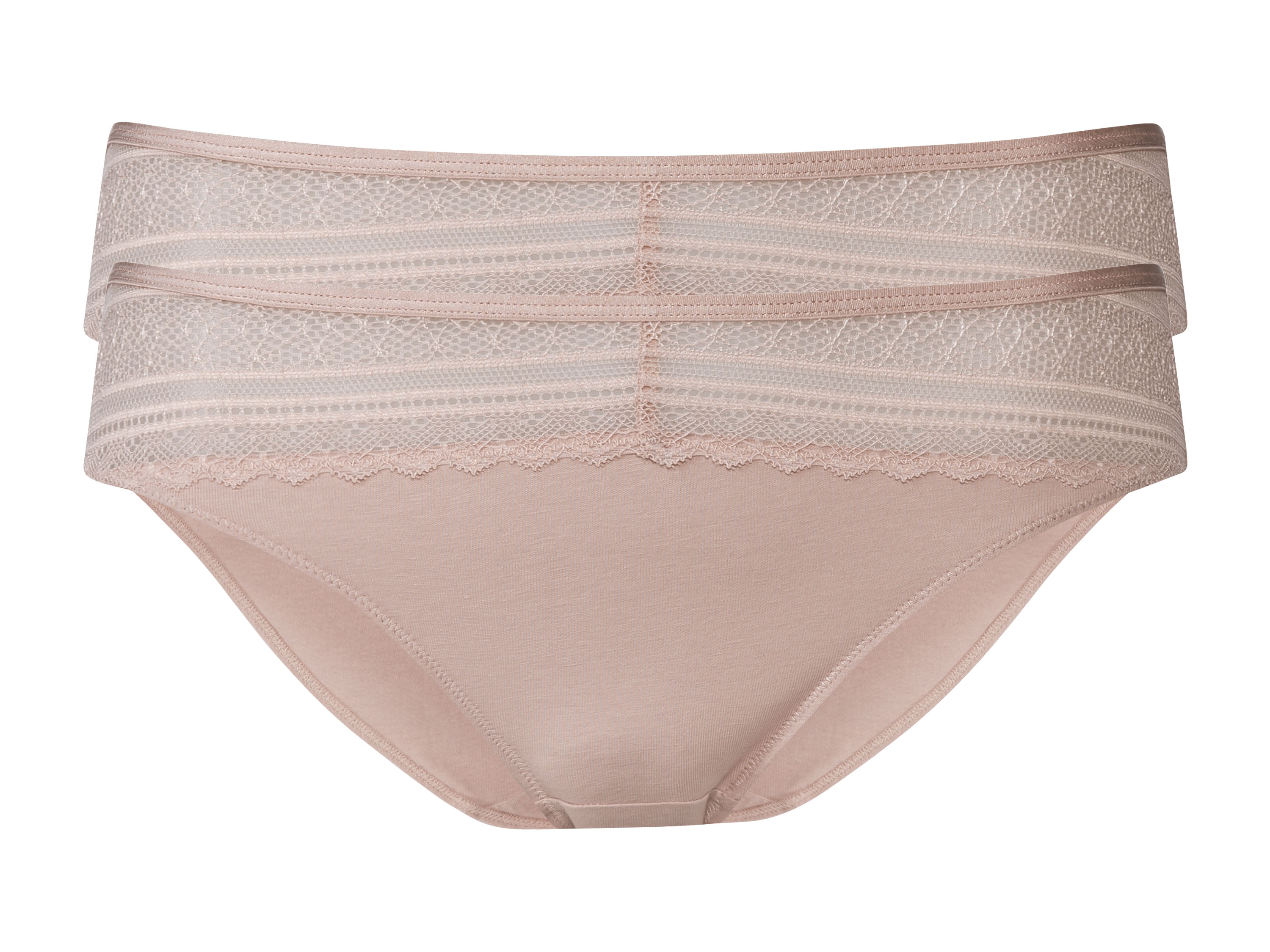 esmara® Dámské krajkové kalhotky, 2 kusy (S(36/38), růžová)