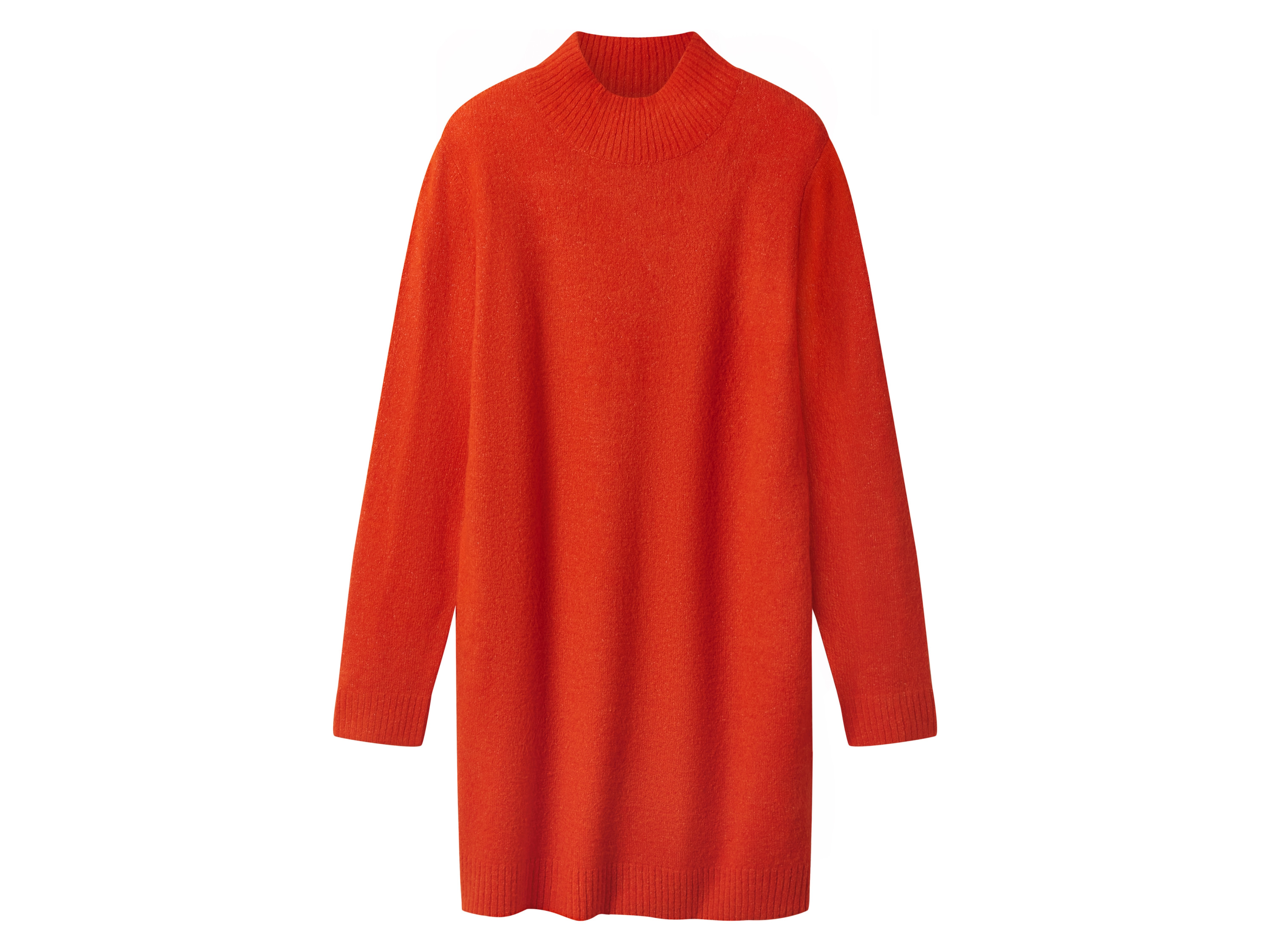esmara® Dámské pletené šaty (oranžová, XS (32/34))