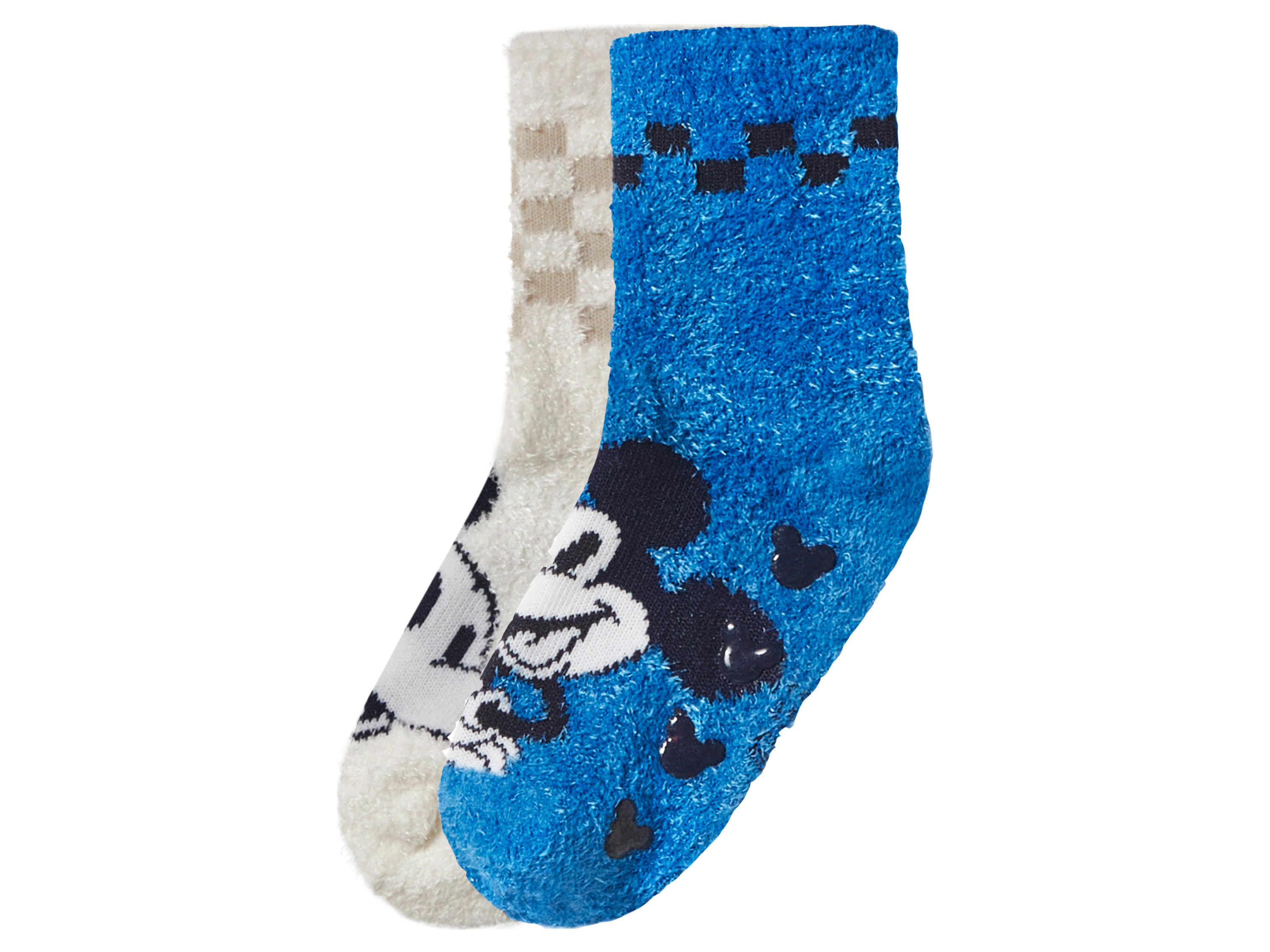 Dětské ponožky, 2 páry (Mickey/bílá/modrá, 23/26)