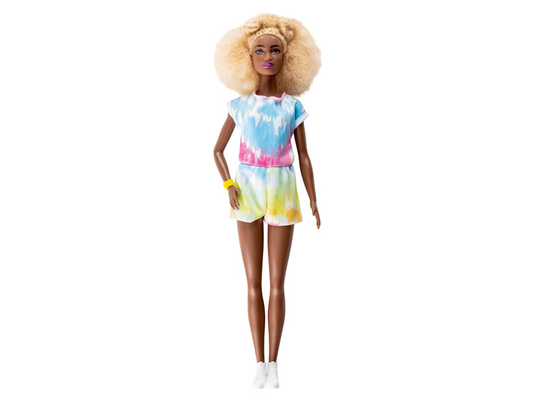 Barbie Panenka Barbie Fashionistas (modrá/světle růžová/žlutá, Barbie)