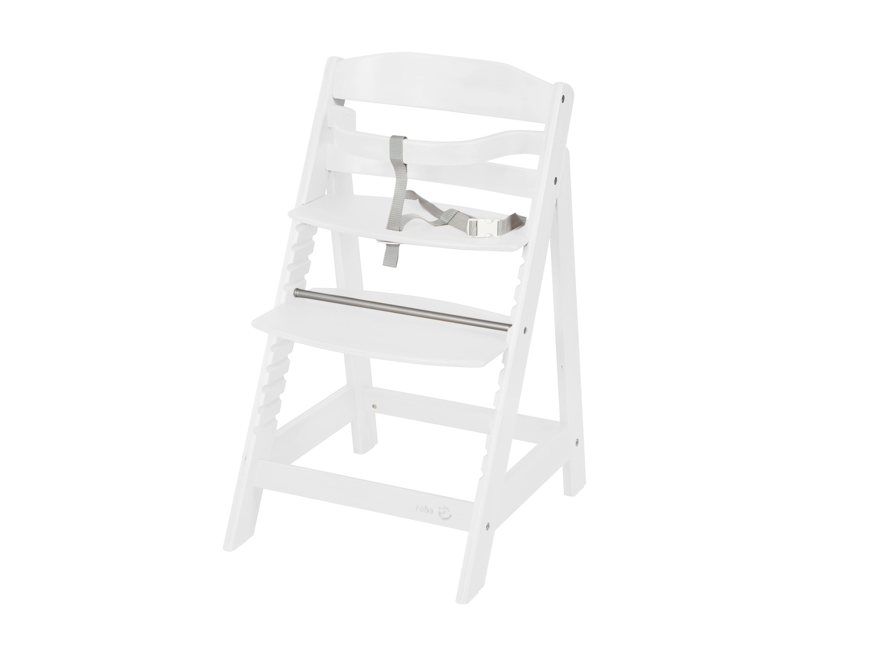 roba Dětská vysoká židlička Sit Up se schůdky (bílá)