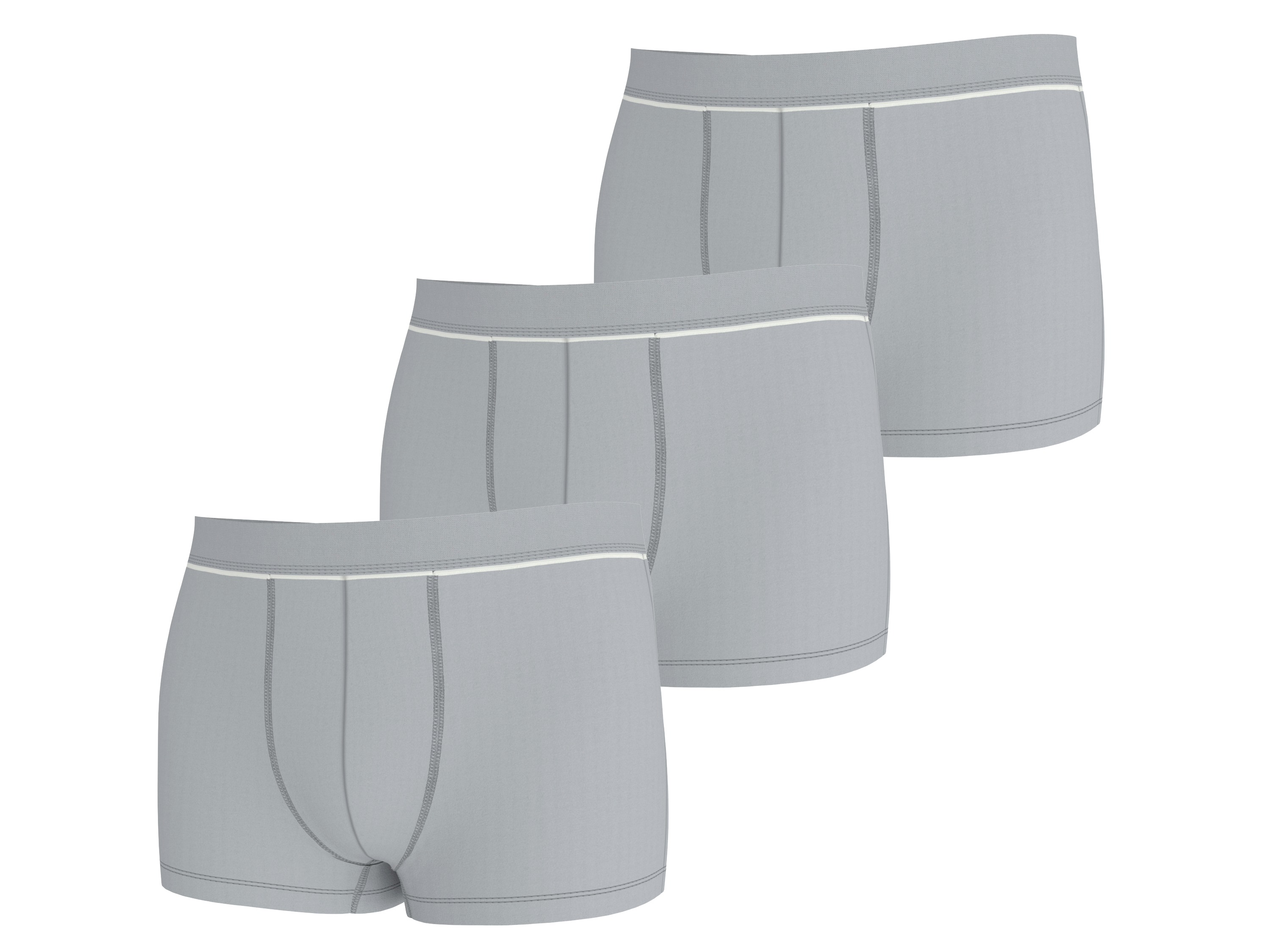 Esmara MEN Pánské boxerky s BIO bavlnou, 3 kusy (šedá, 5/M)