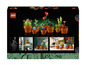 Lego krabička s různými druhy rostlin, včetně kaktusu a masožravé rostliny.