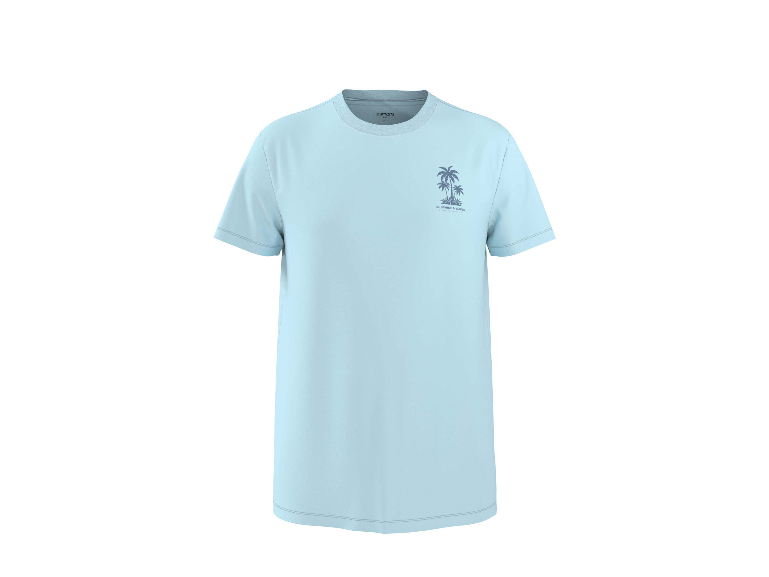 Esmara MEN Pánské triko (světle modrá, XL (56/58))
