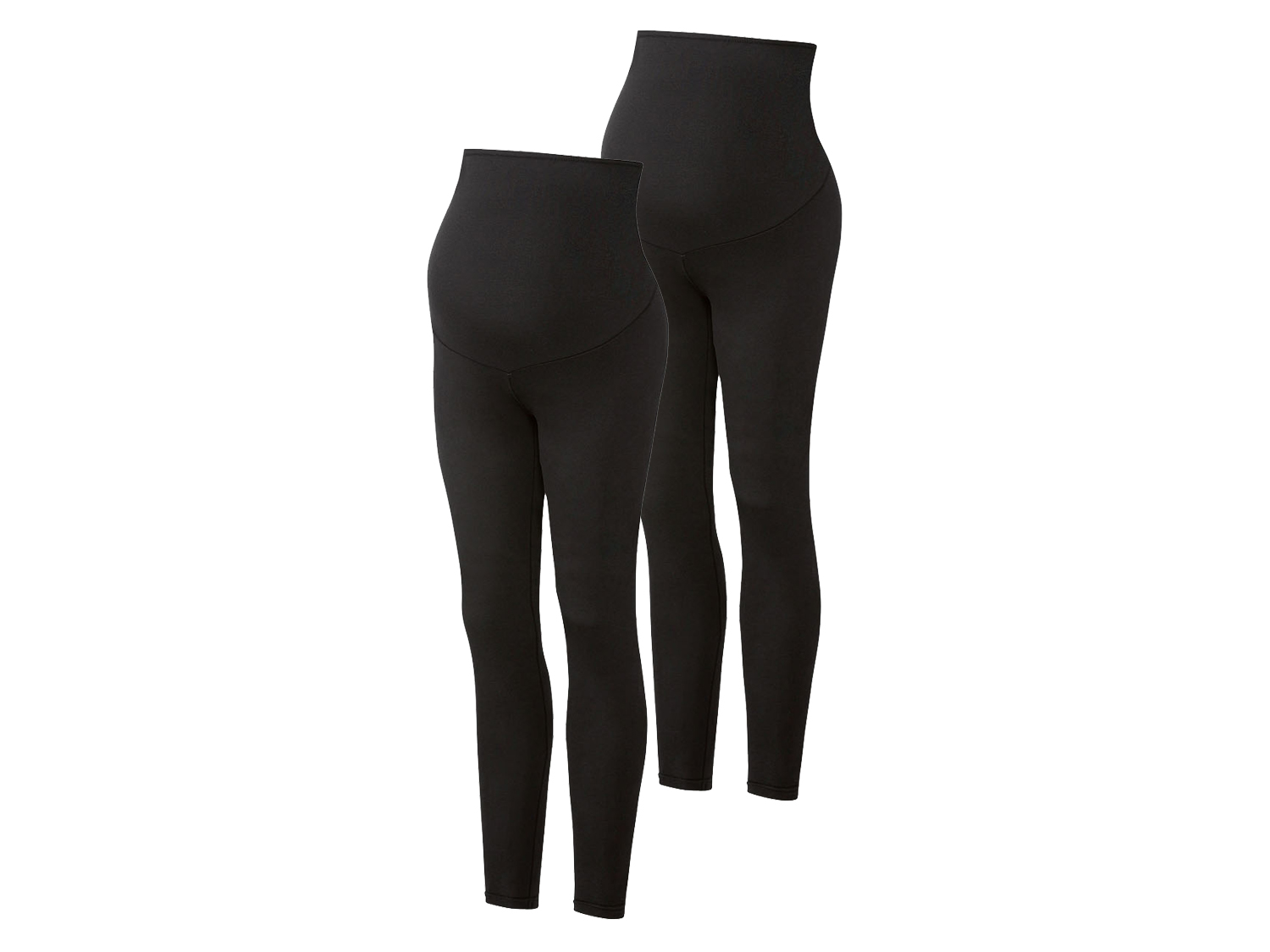 esmara® Dámské těhotenské legíny s BIO bavlnou, 2 kusy (Xs(32/34), černá)
