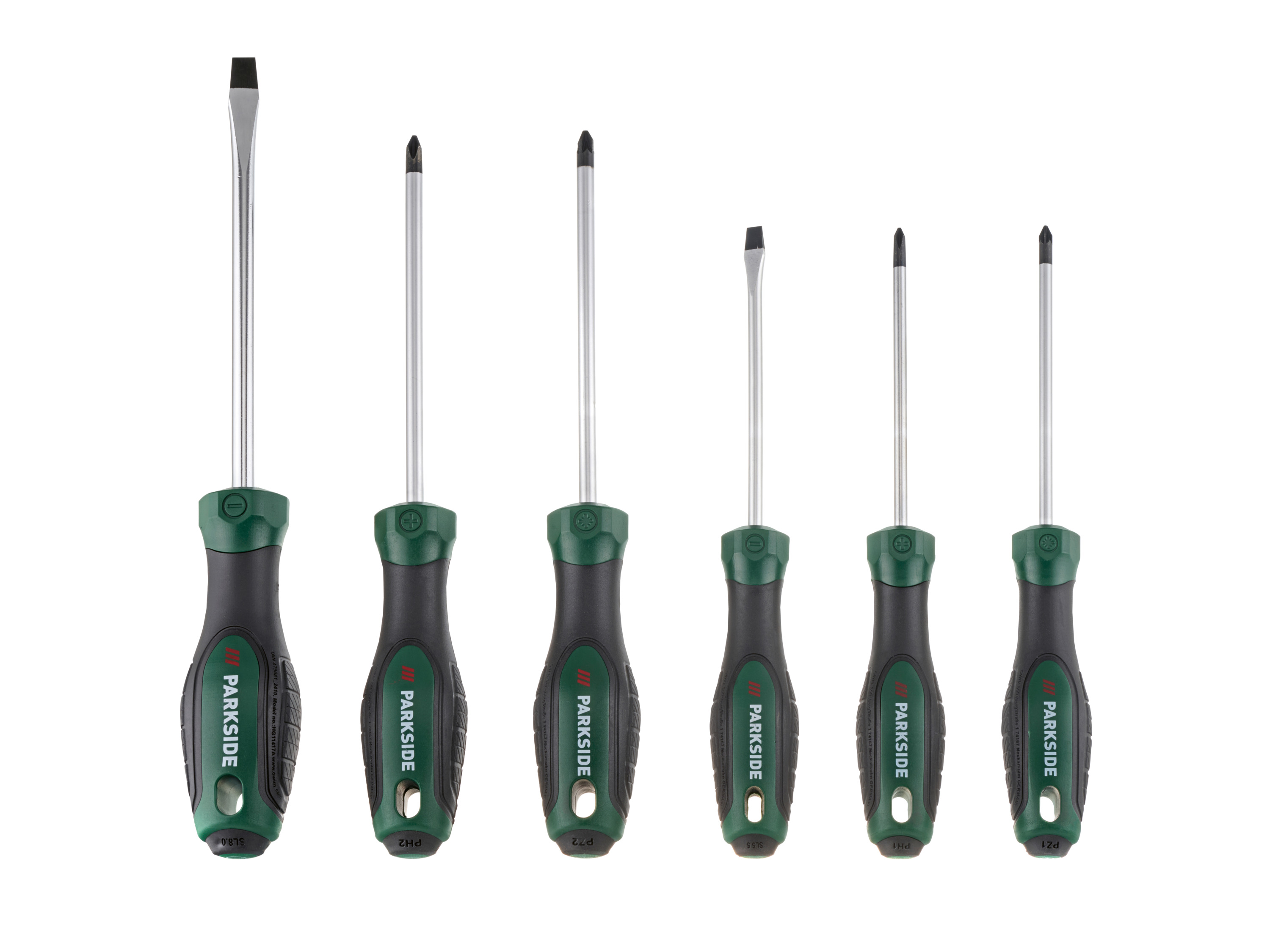 Parkside® Sada šroubováků / Sada nástrčných klíčů a šroubováků, 6dílná (sada šroubováků)