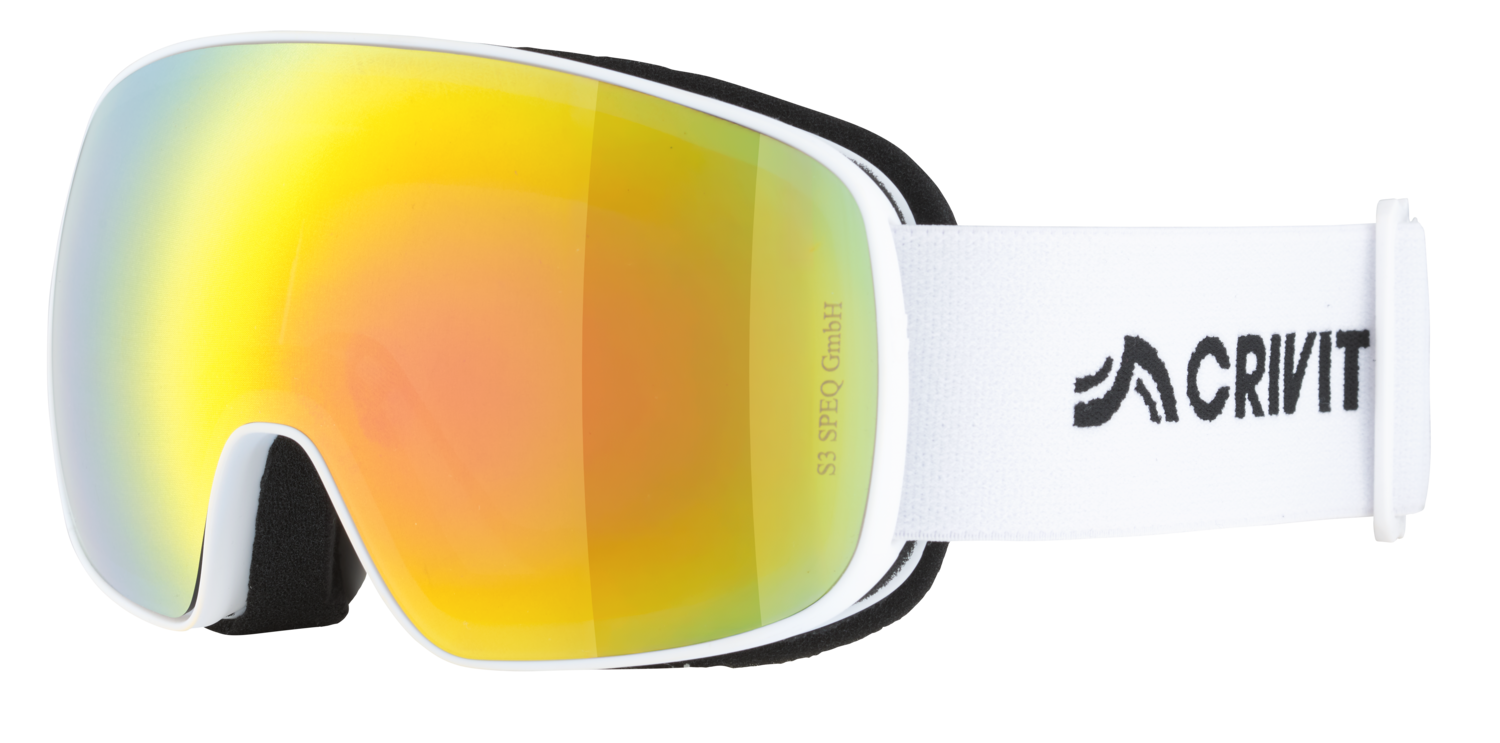 Crivit Dětské lyžařské a snowboardové brýle (hezké počasí / celoroční, bílá)