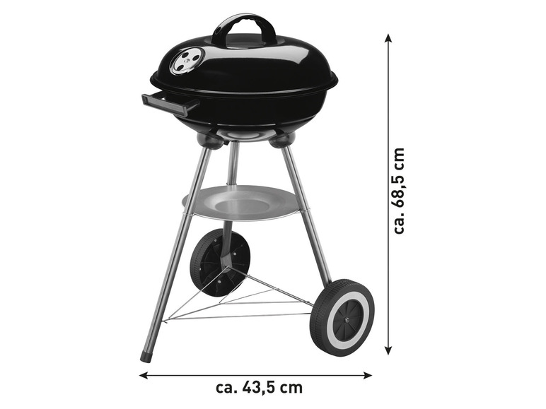  Zobrazit na celou obrazovku GRILLMEISTER Kulatý gril, Ø 34 cm - Obrázek 5