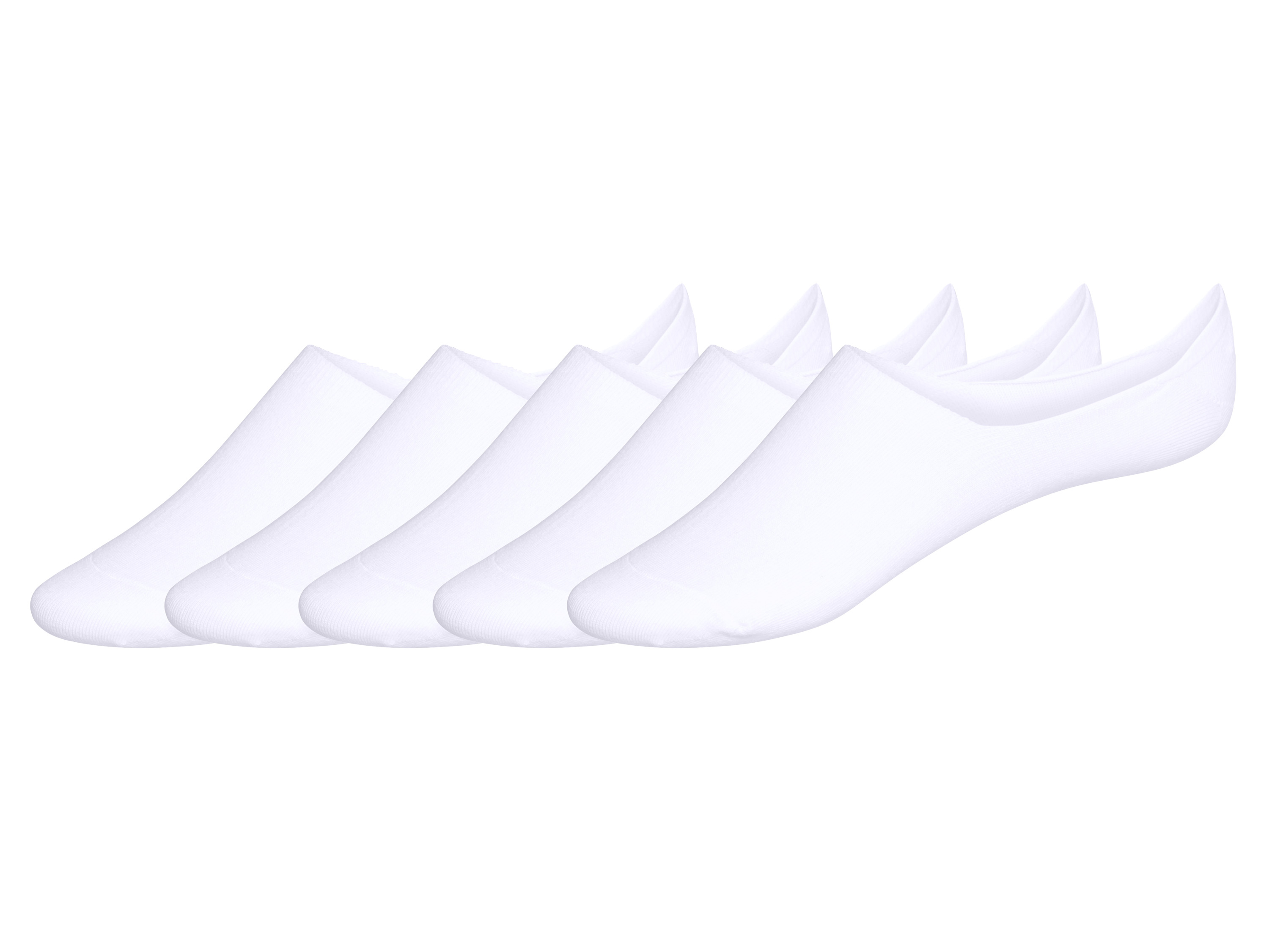Livergy® Pánské nízké ponožky s BIO bavlnou, 5 párů (bílá, 39/42)