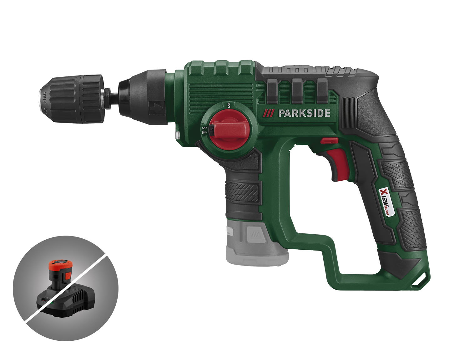 PARKSIDE® Aku vrtací kladivo PBHA 12 A1 – bez akumulátoru a nabíječky