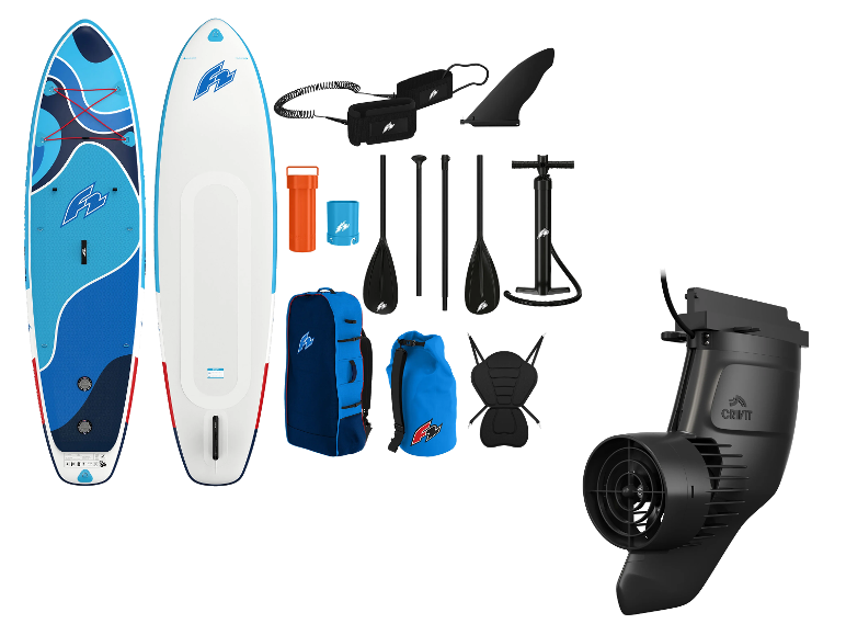 Sada na paddleboarding F2 s motorem Crivit.