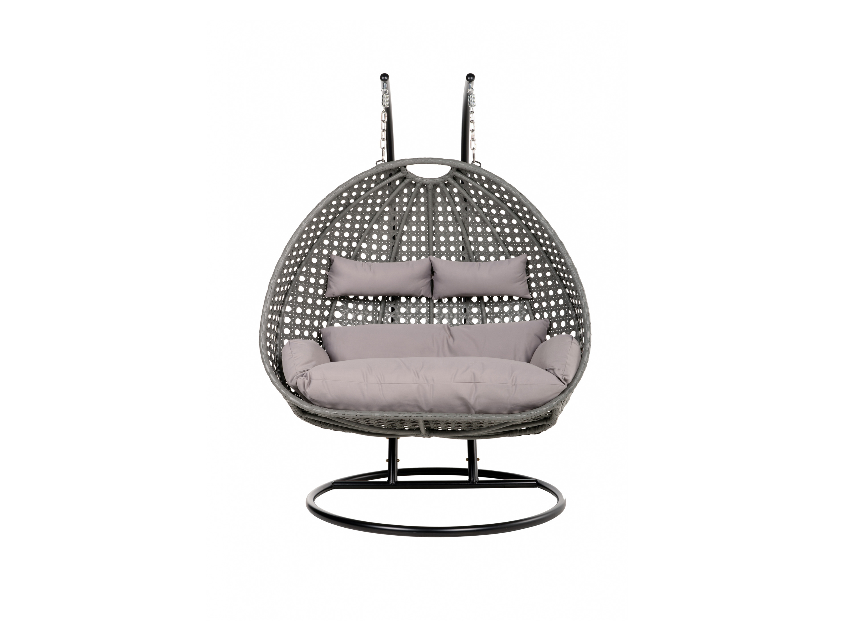 Home Deluxe Polyratanové závěsné křeslo »Twin« (šedá)