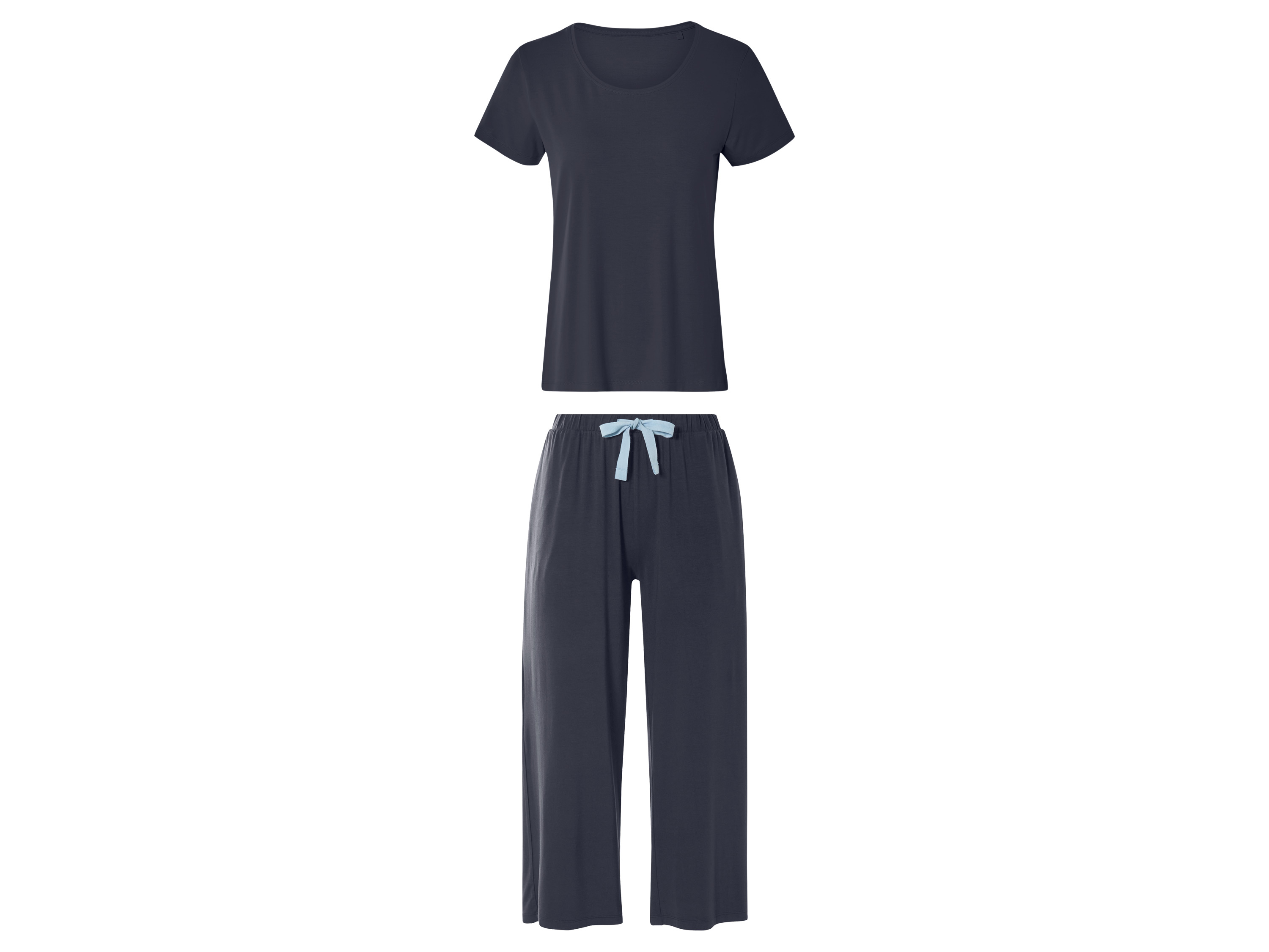 esmara® Dámské pyžamo s kulatým výstřihem (navy modrá, XS (32/34))