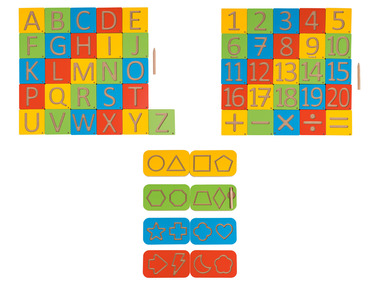 PLAYTIVE® Dřevěná výuková tabulka Montessori