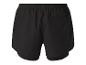 Černé běžecké kraťasy Kalenji s vnitřní vrstvou.