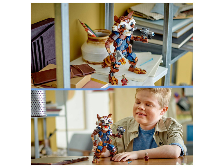 Figurky Lego Strážců Galaxie Rocket a Groot