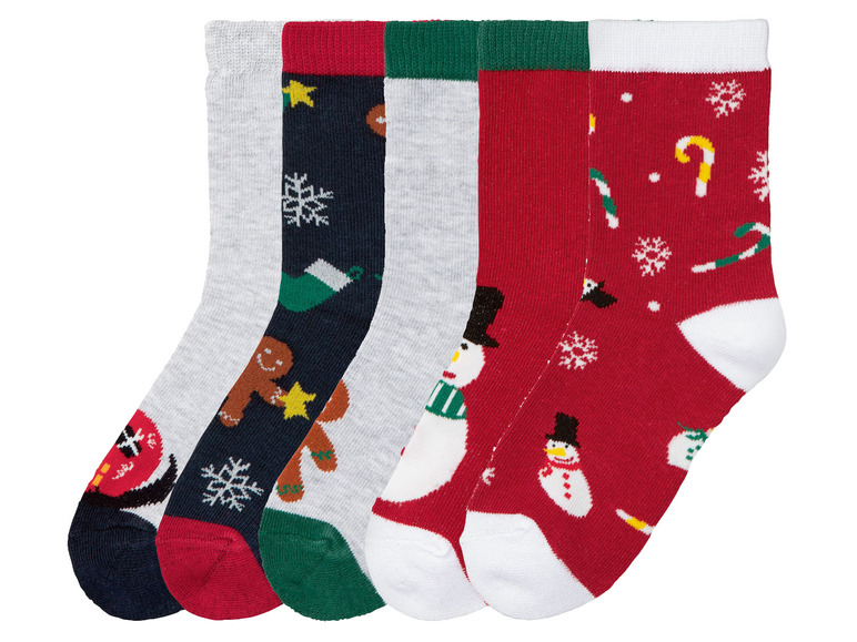  Zobrazit na celou obrazovku pepperts!® Dětské vánoční ponožky s BIO bavlnou, 5 párů - Obrázek 2
