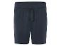 Tmavě modré sportovní šortky se šňůrkou.