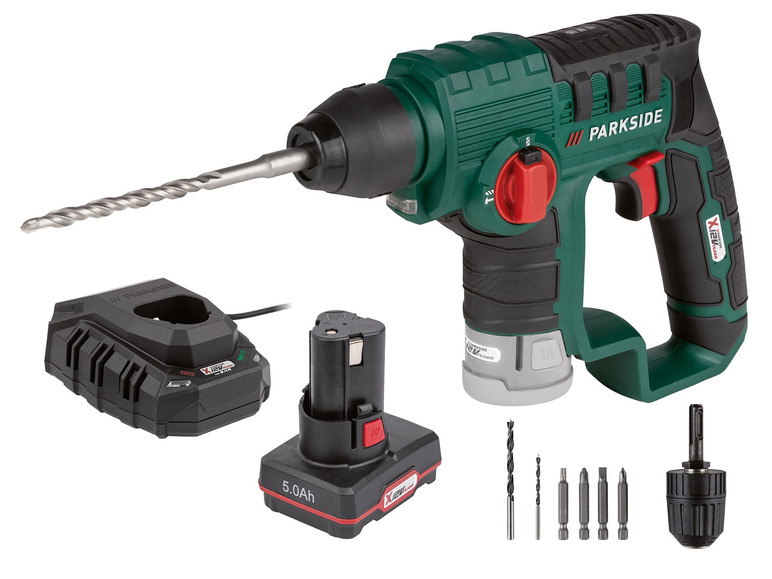  Zobrazit na celou obrazovku PARKSIDE® Aku vrtací kladivo PBHA 12 A1, 5 Ah - Obrázek 1