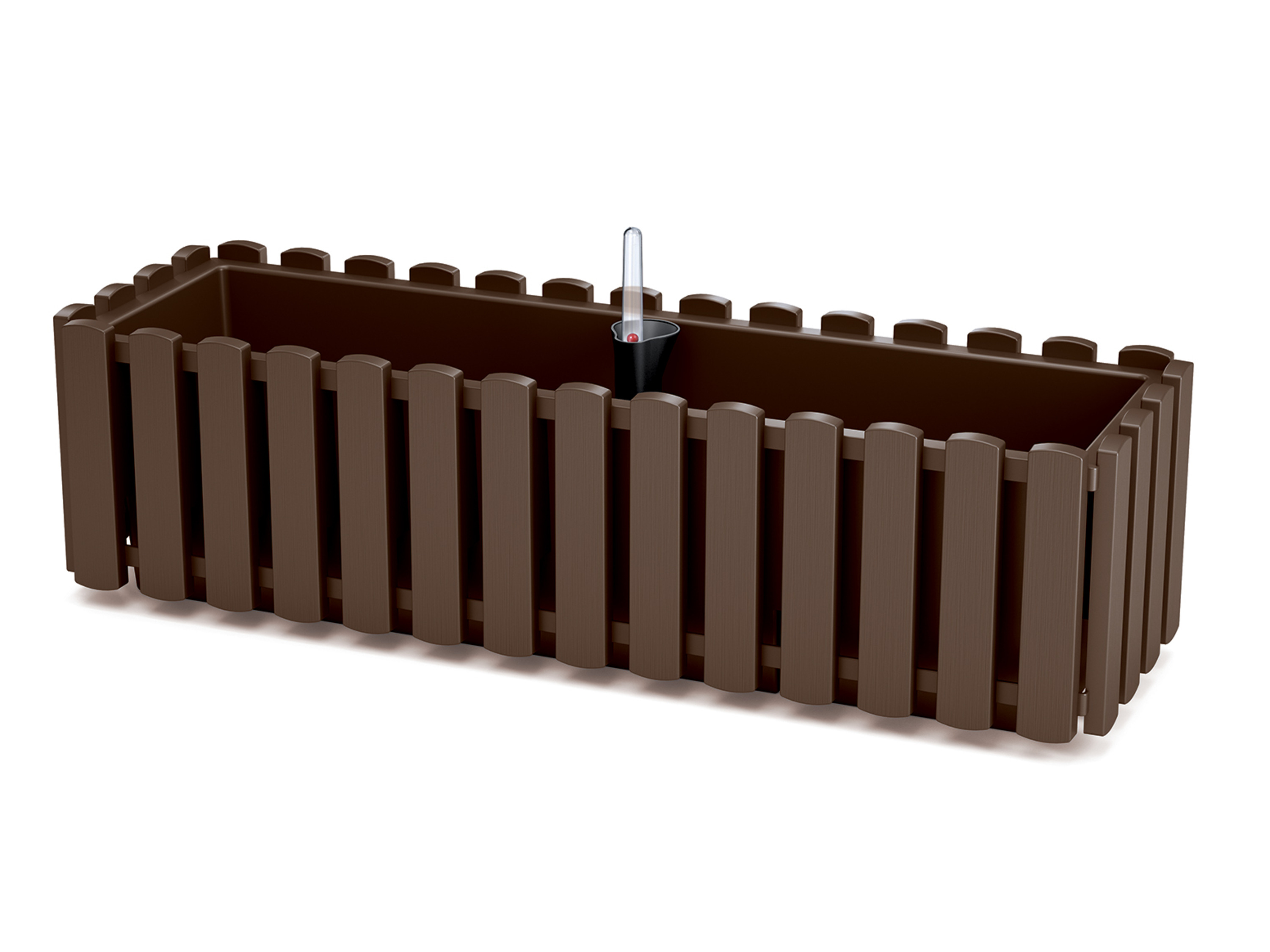 Prosperplast Držák na balkónové rostliny Boardee Fence W (hnědá, 580x180x162)