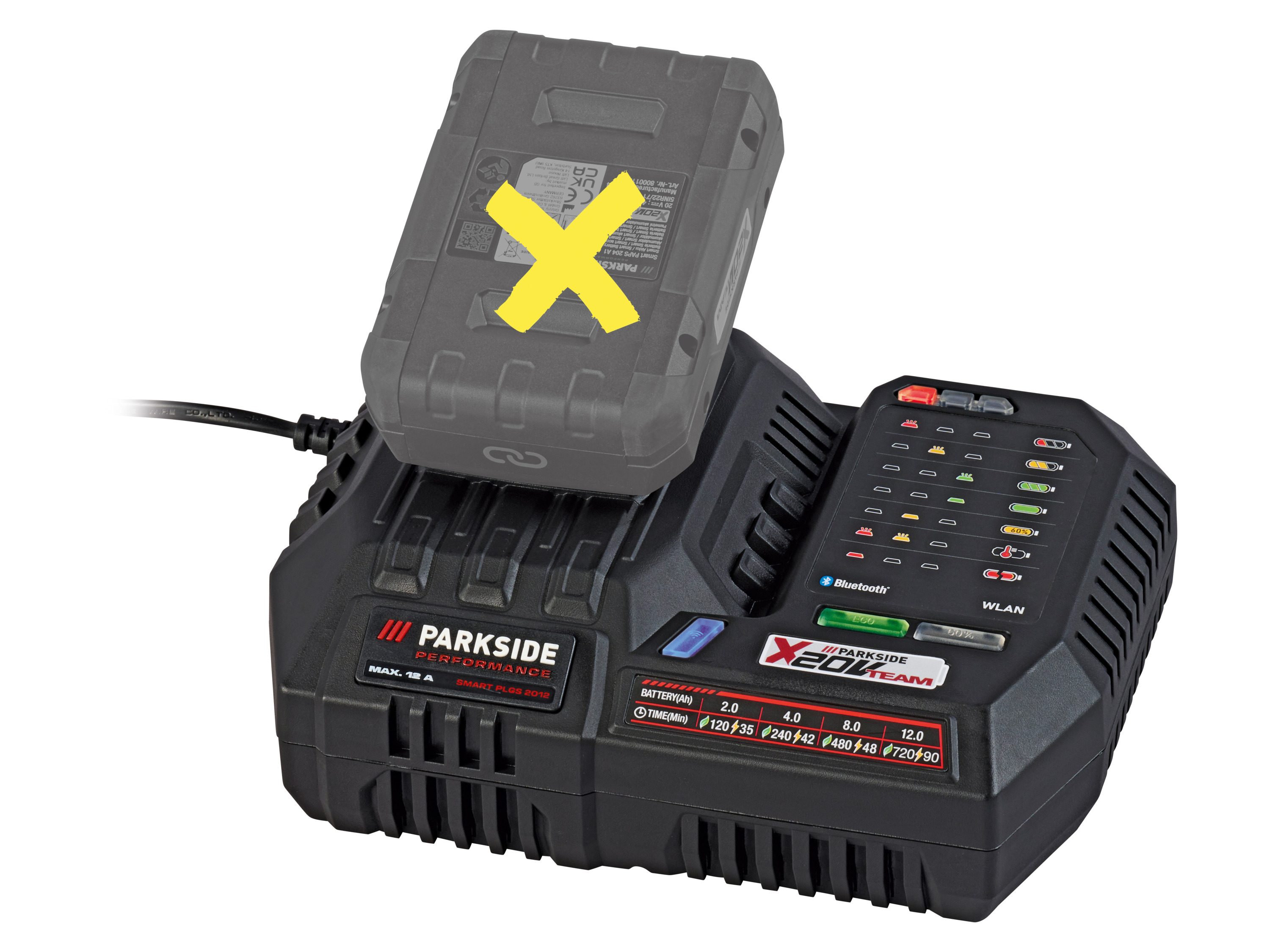 Parkside Performance® Smart nabíječka 20 V / 12 A Plgs 2012 A1
