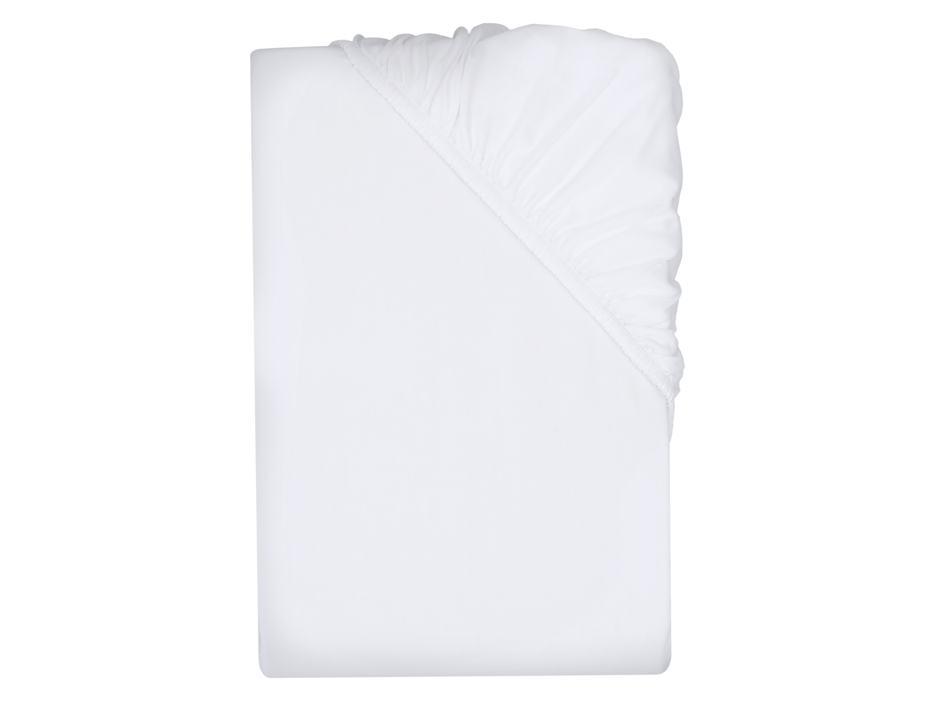 Livarno® Saténové napínací prostěradlo, 180–200 x 200 cm (bílá)