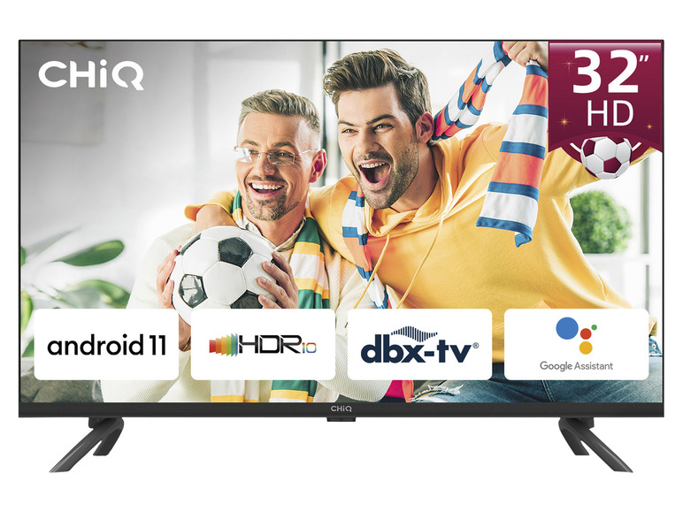 Zobrazit na celou obrazovku Chiq Smart TV 32″ HD Android L32G7LX - Obrázek 1