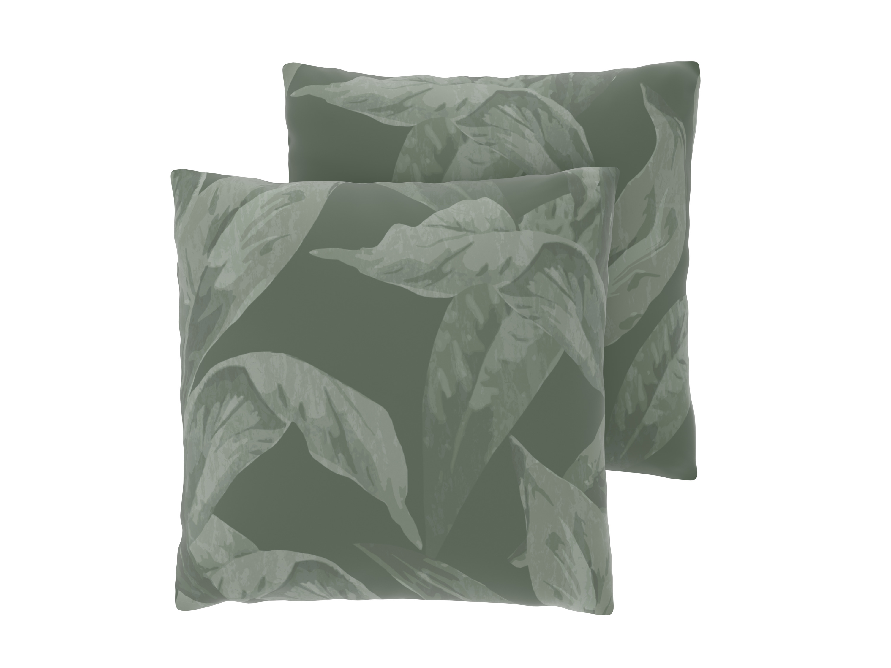 Livarno® Saténový potah na polštář, 60 x 50 cm, 2 kusy (zelená)