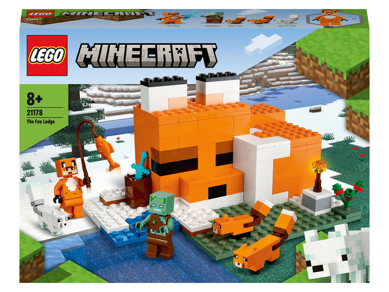  Zobrazit na celou obrazovku Lego Minecraft 21165 Včelí farma / 21171 Koňská stáj / 21178 Liščí chata / 21179 Houbový domek - Obrázek 9