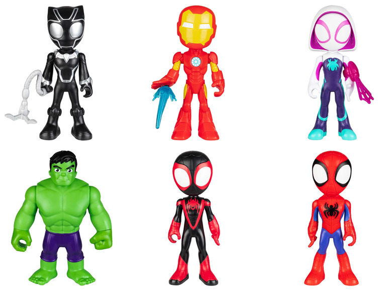 Figurky Black Panthera, Iron Mana a Spider-Mana.