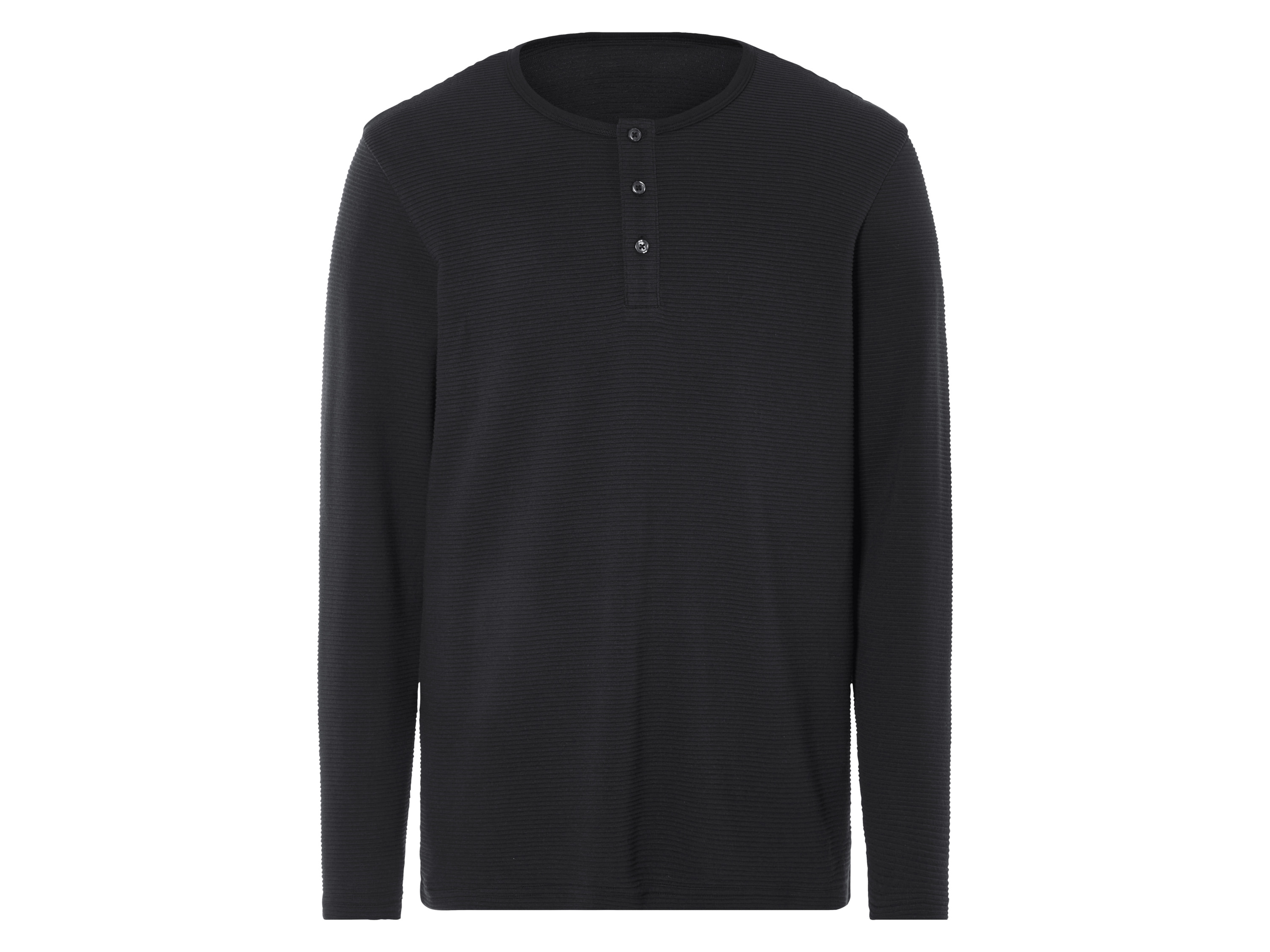 Livergy® Pánské triko s dlouhými rukávy (černá, L (52-54))