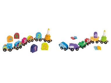 Dřevěný narozeninový vláček