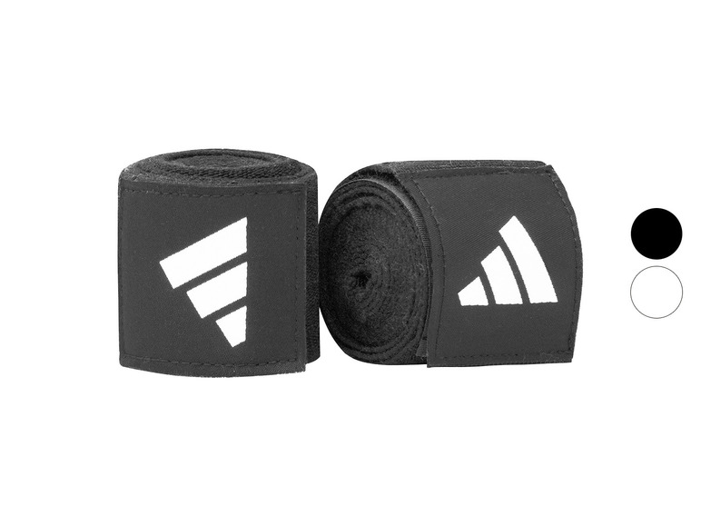 Dva černé obvazy na ruce Adidas na sport