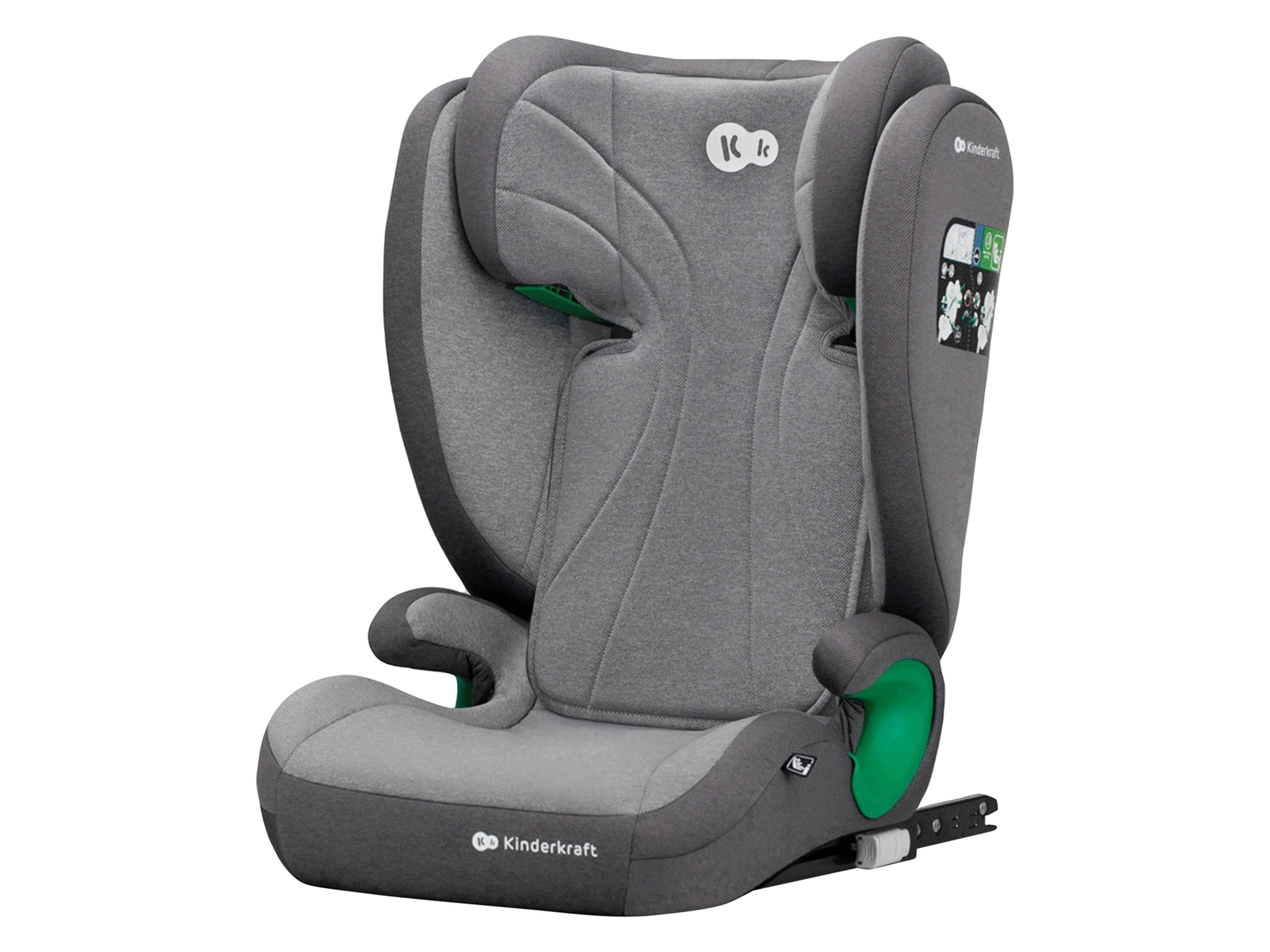 Kinderkraft Dětská autosedačka Junior FIX 2, 100-150 cm, 3,5-12 let (Rocket Grey)