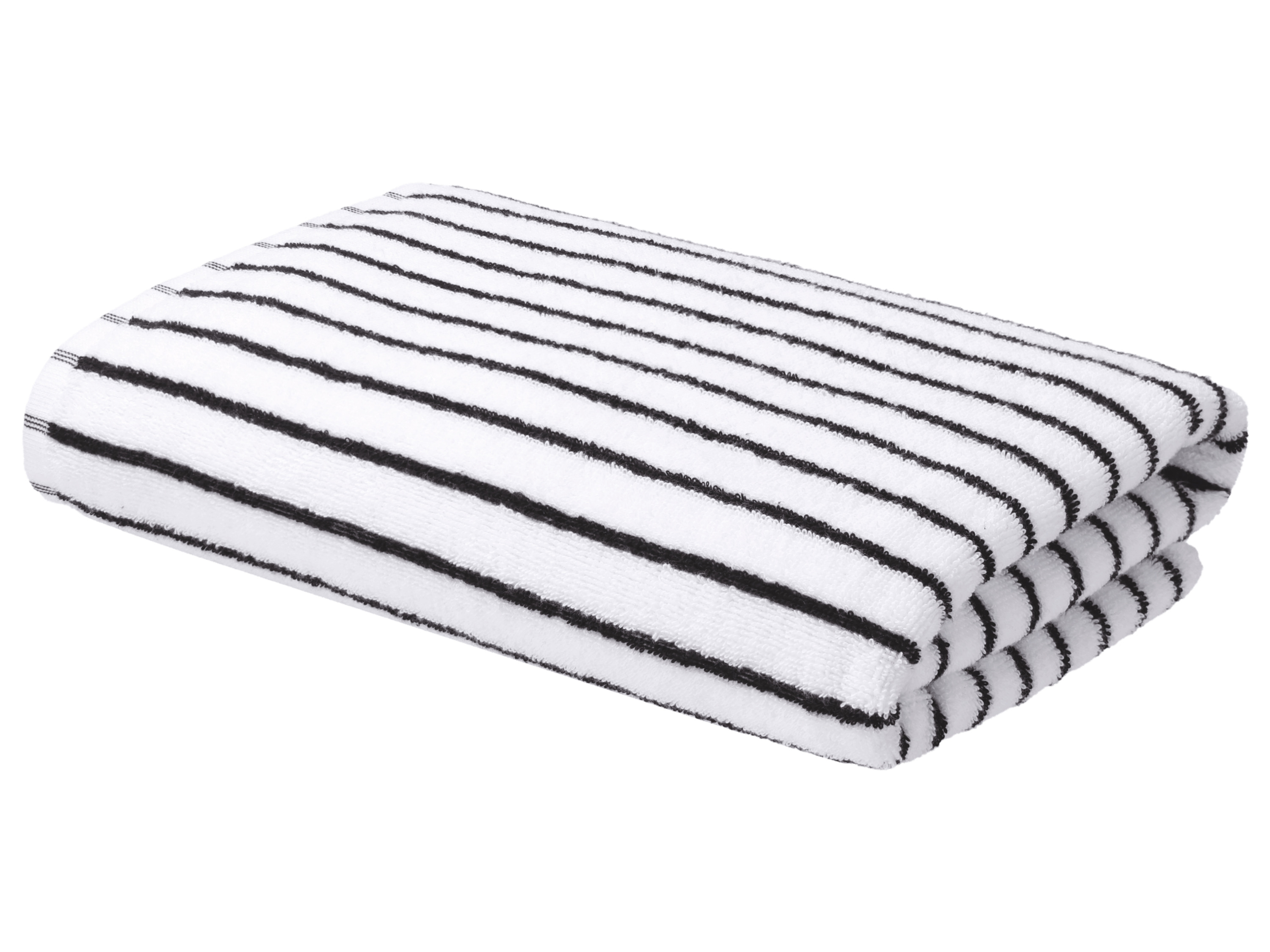 Livarno® Froté osuška, 70 x 140 cm (bílá/černá)