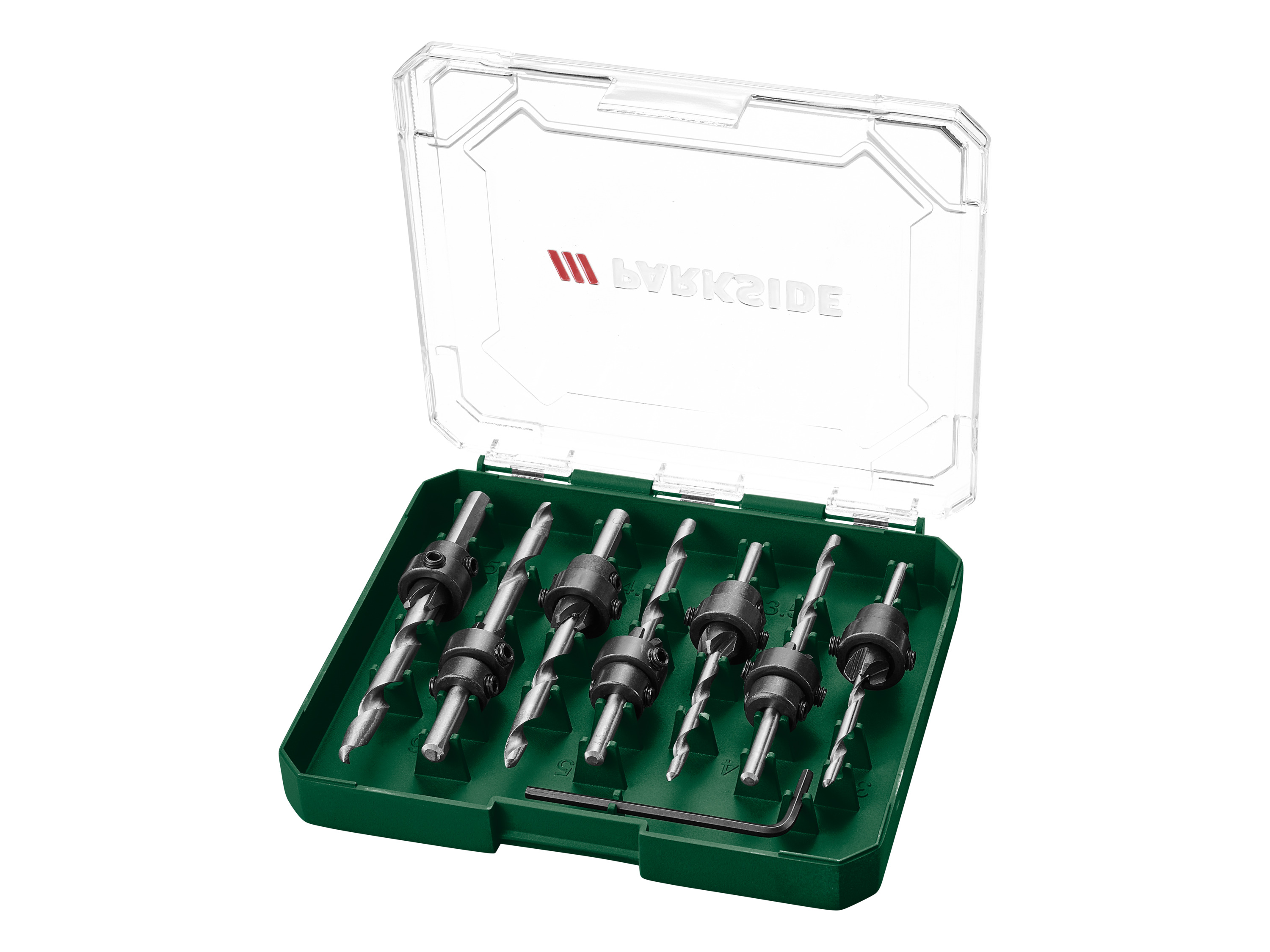 Parkside® Sada vrtáků (sada záhlubníků, 7dílná)