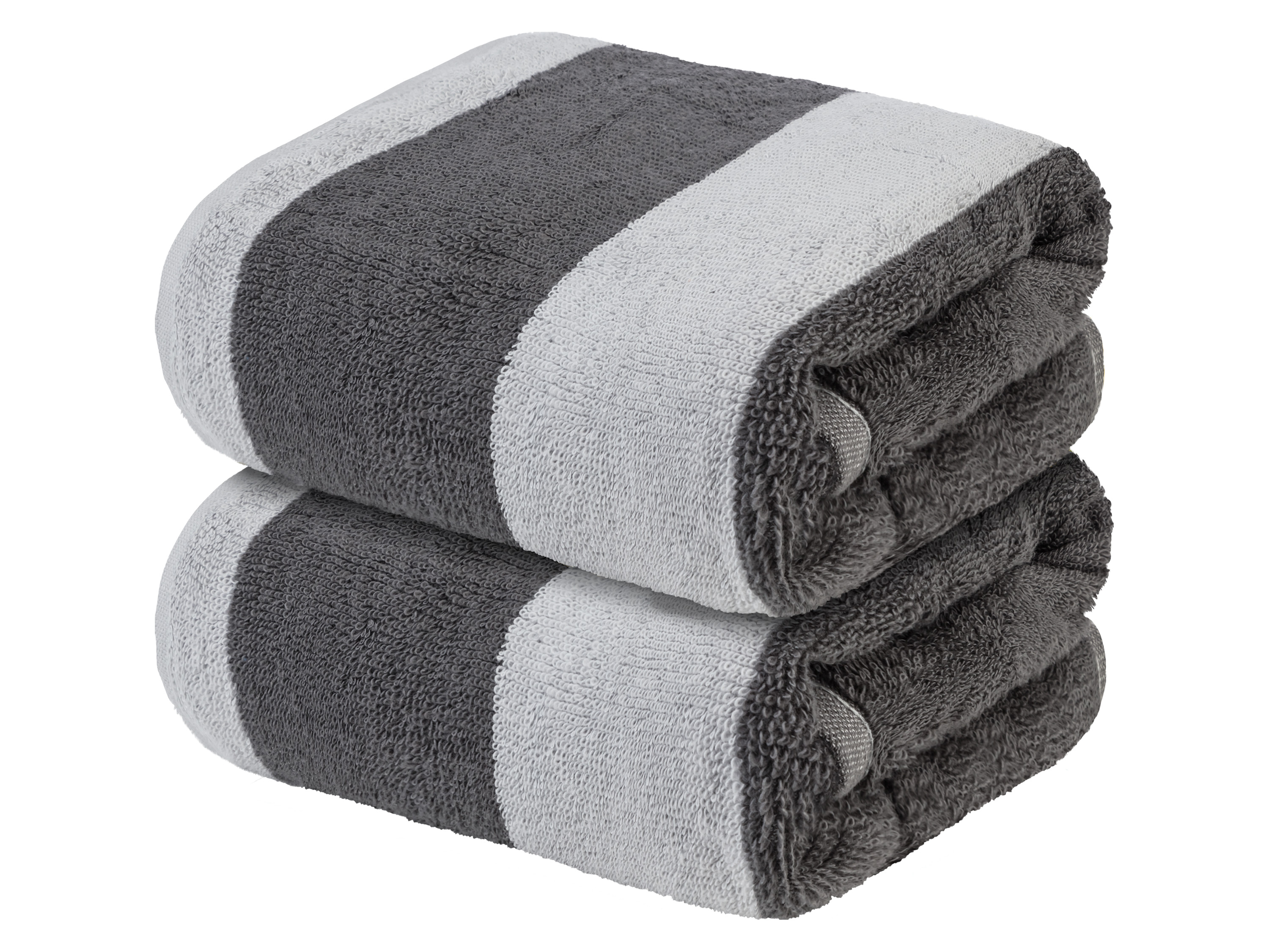 Livarno home Prémiový froté ručník, 50 x 100 cm, 500 g/m2, 2 kusy (tmavě šedá / světle šedá)