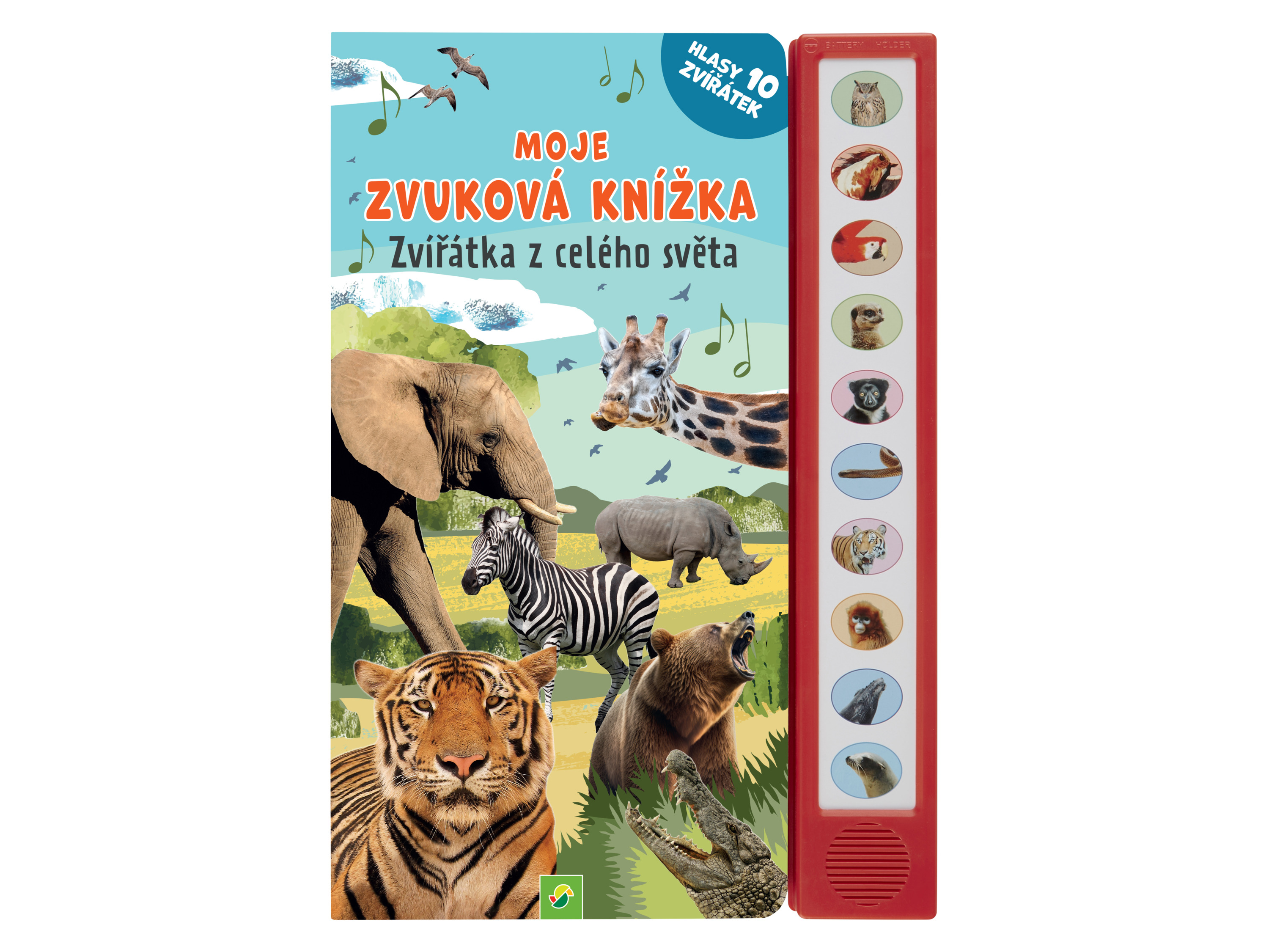 Dětská zvuková knížka (Zvířátka z celého světa)