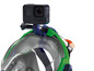 GoPro kamera připevněná na potápěčskou masku.