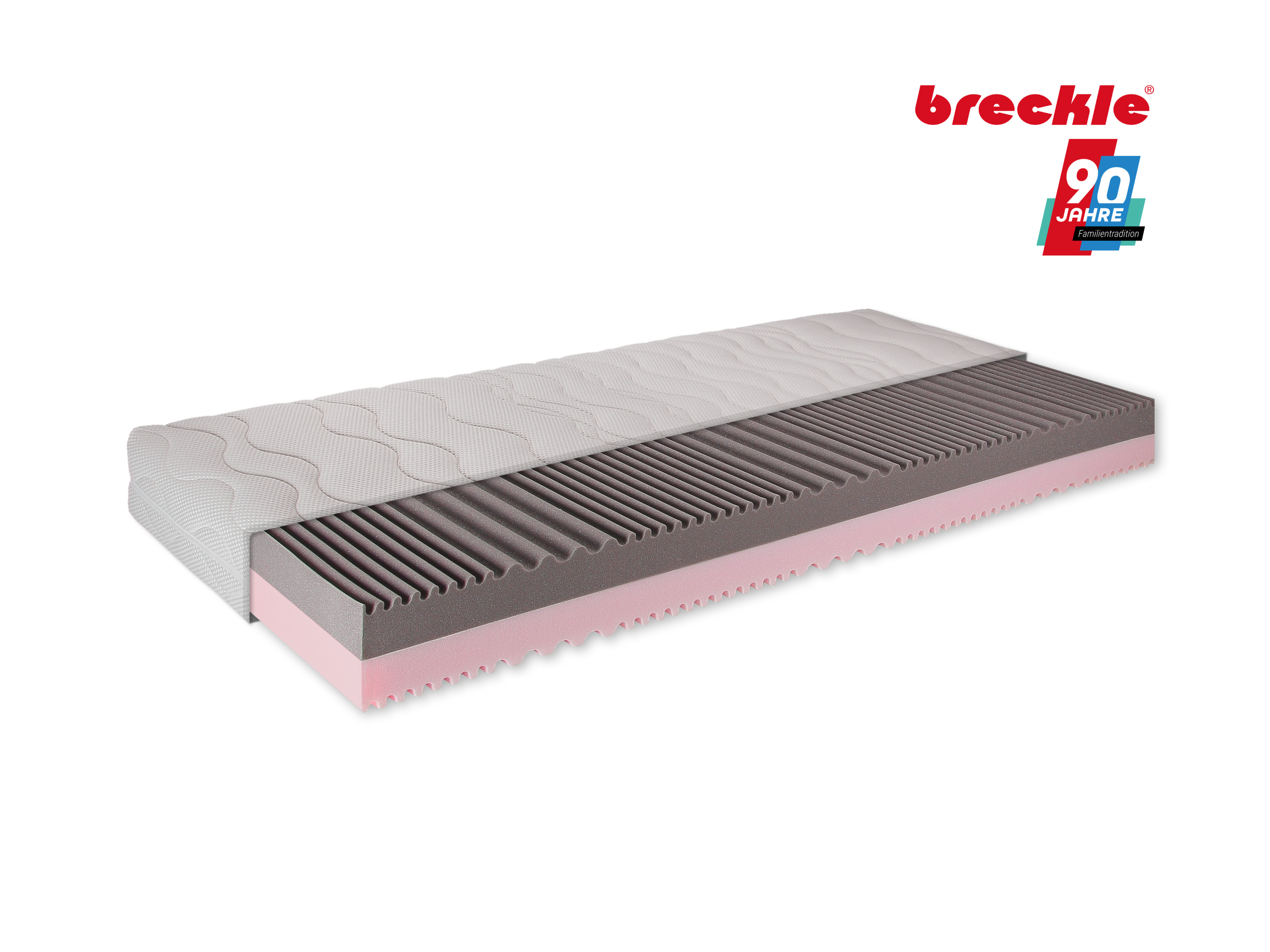 Breckle 7zónová oboustranná matrace ze studené pěny Duo Plus (H3 / H4, 100 x 200 cm)