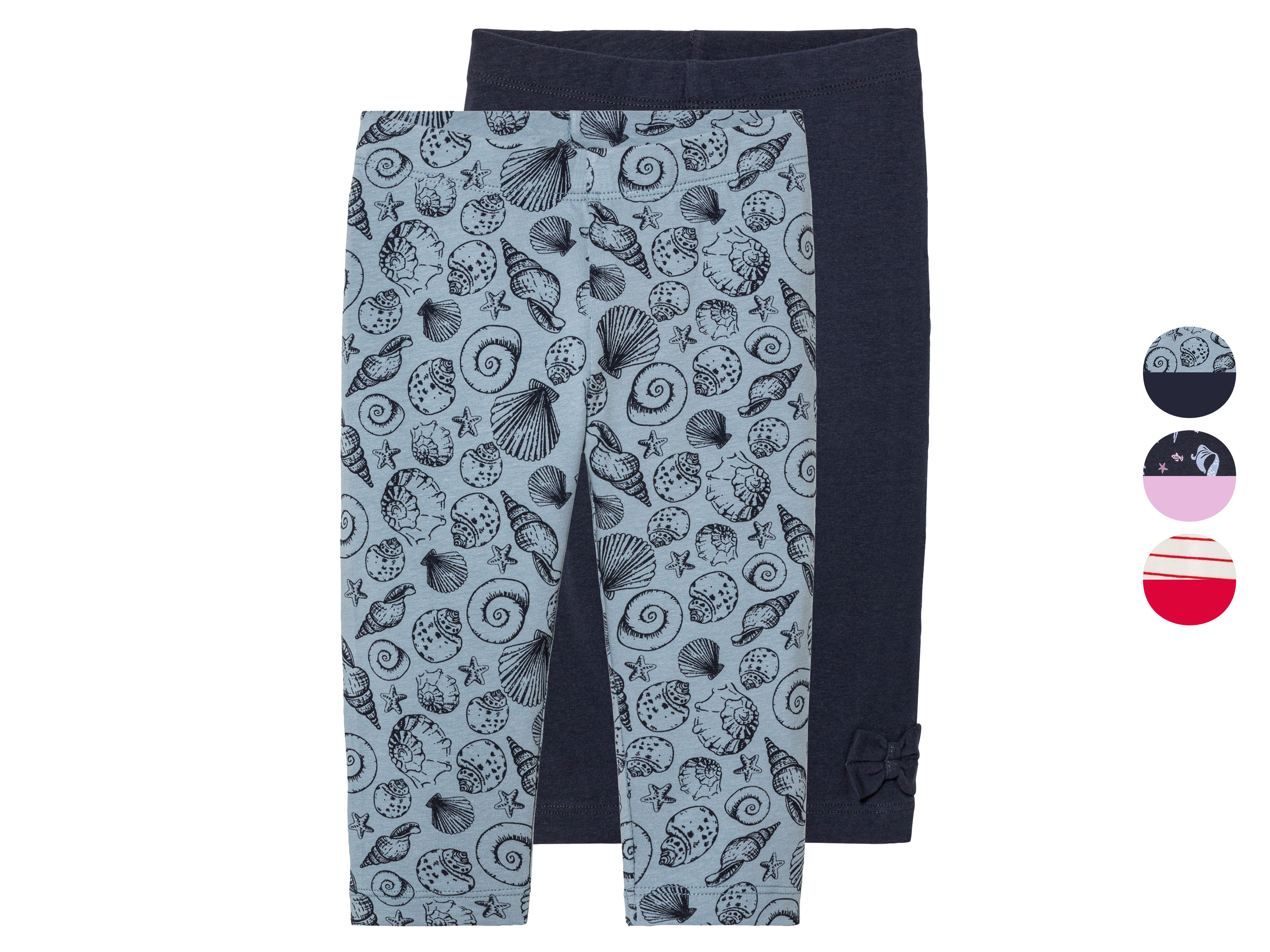 lupilu® Dívčí capri legíny, 2 kusy