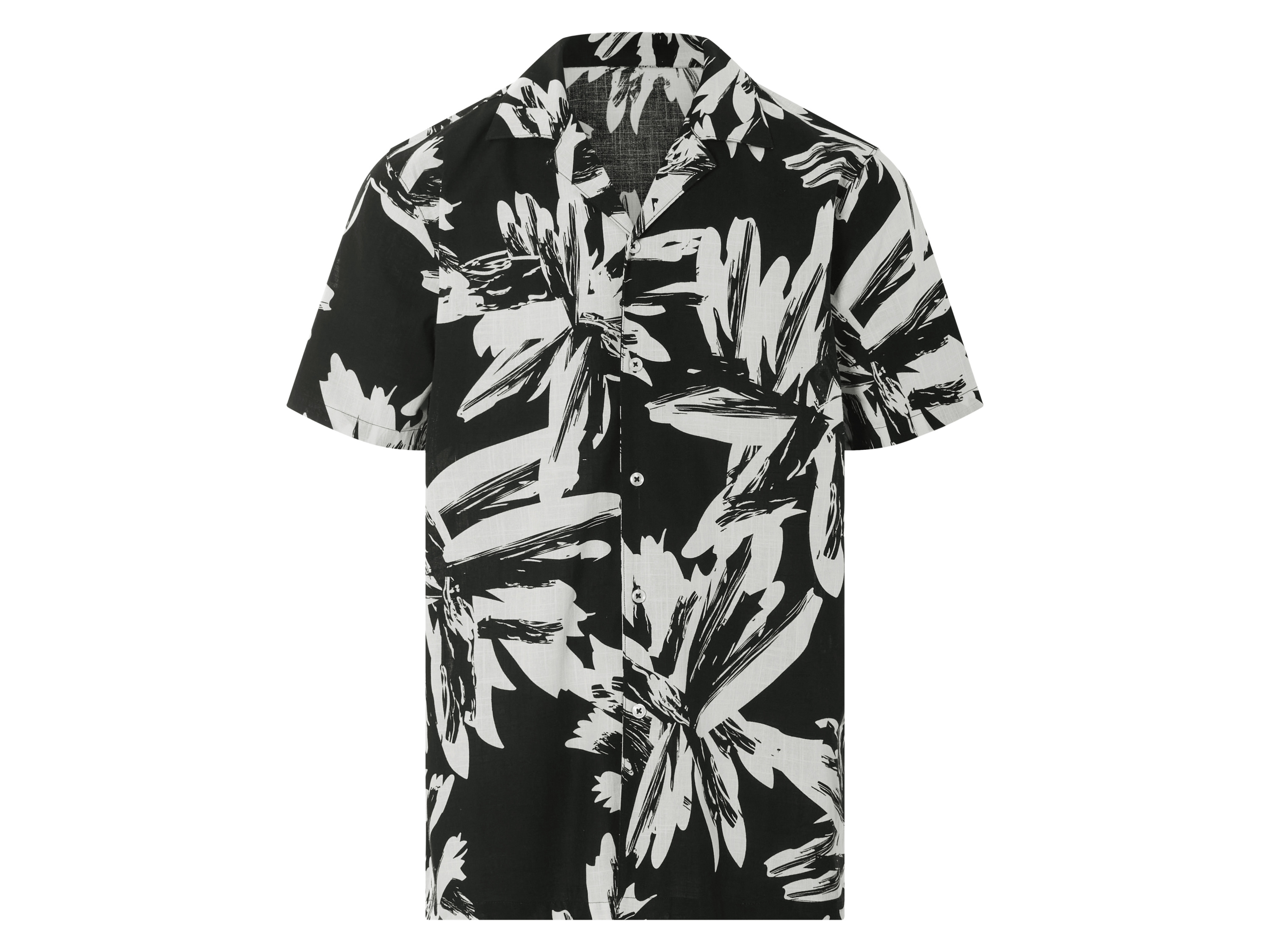 Livergy® Pánská volnočasová košile (černá/bílá, L (41/42))