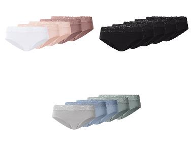 esmara® Dámské kalhotky s krajkou Hipster, 5 kusů
